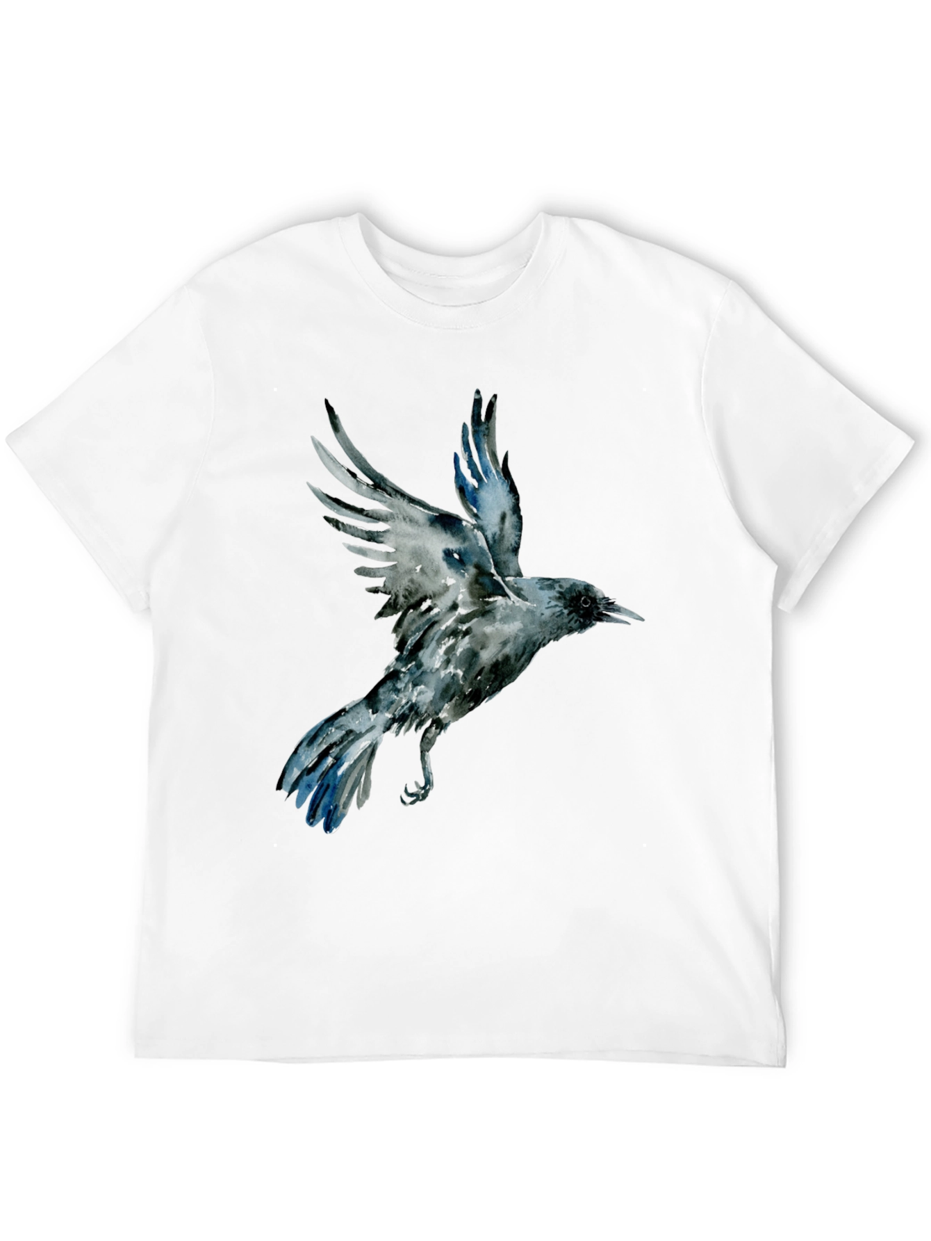 Raven Graphic Tee - Mens Black Cotton T-Shirt