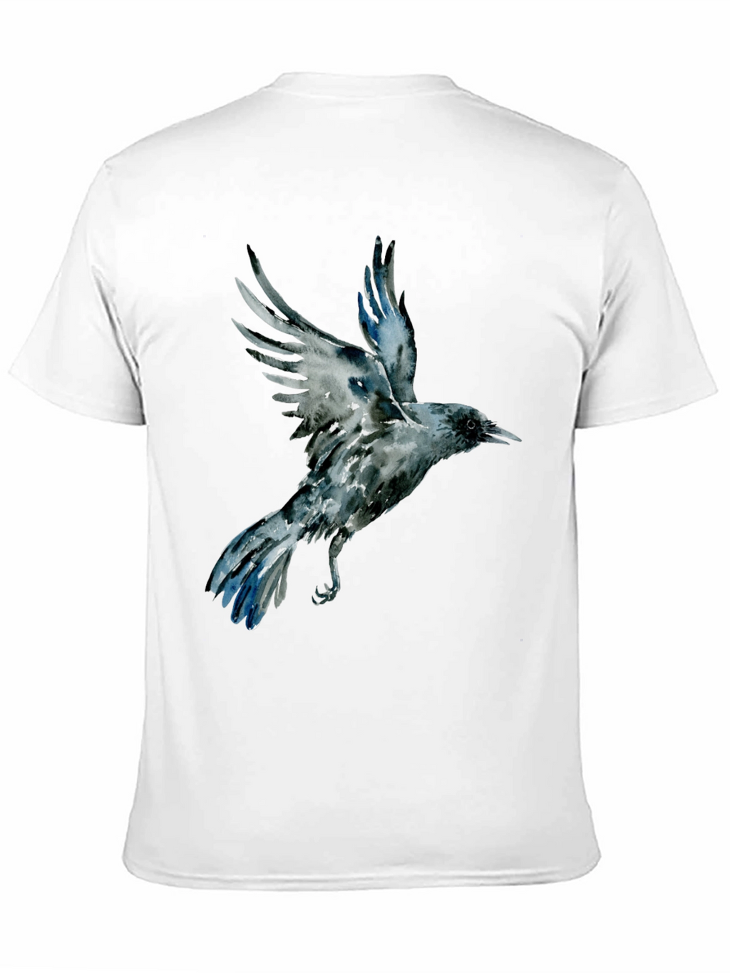 Raven Graphic Tee - Mens Black Cotton T-Shirt