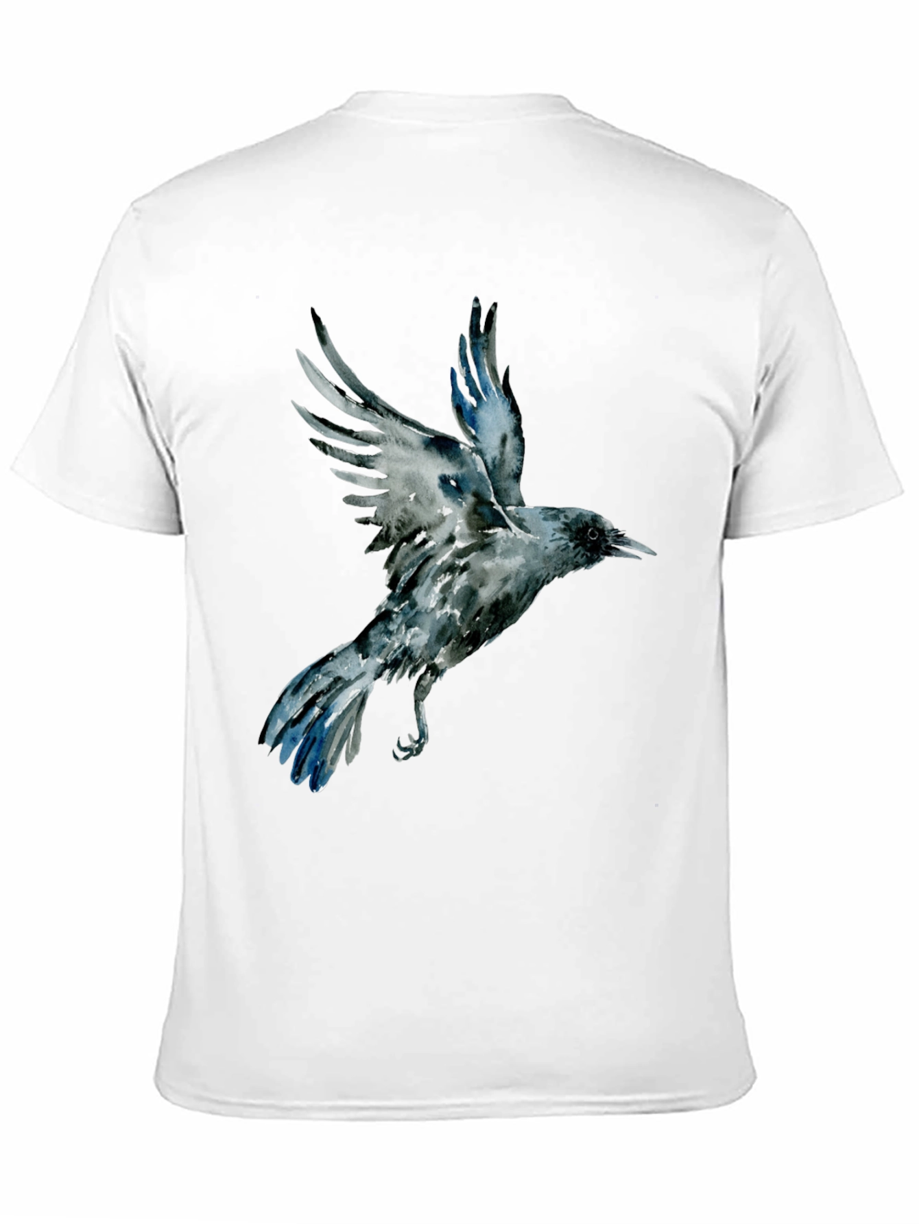 Raven Graphic Tee - Mens Black Cotton T-Shirt