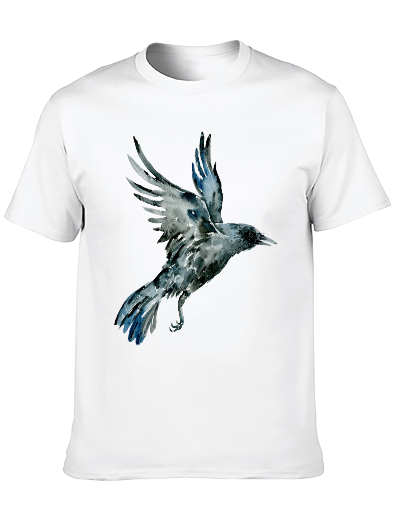 Raven Graphic Tee - Mens Black Cotton T-Shirt