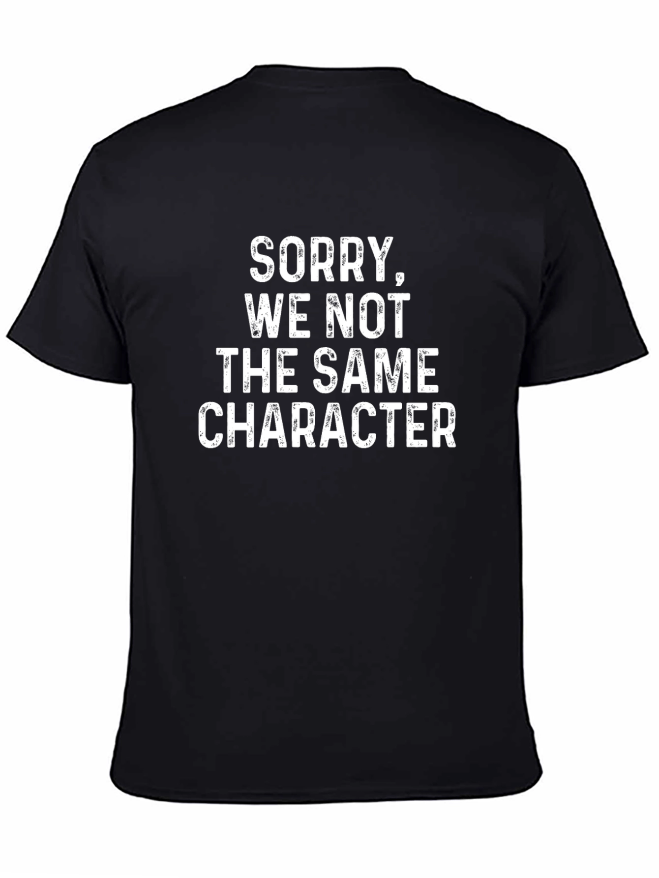 Funny Sorry We Not The Same Character Graphic T-Shirt