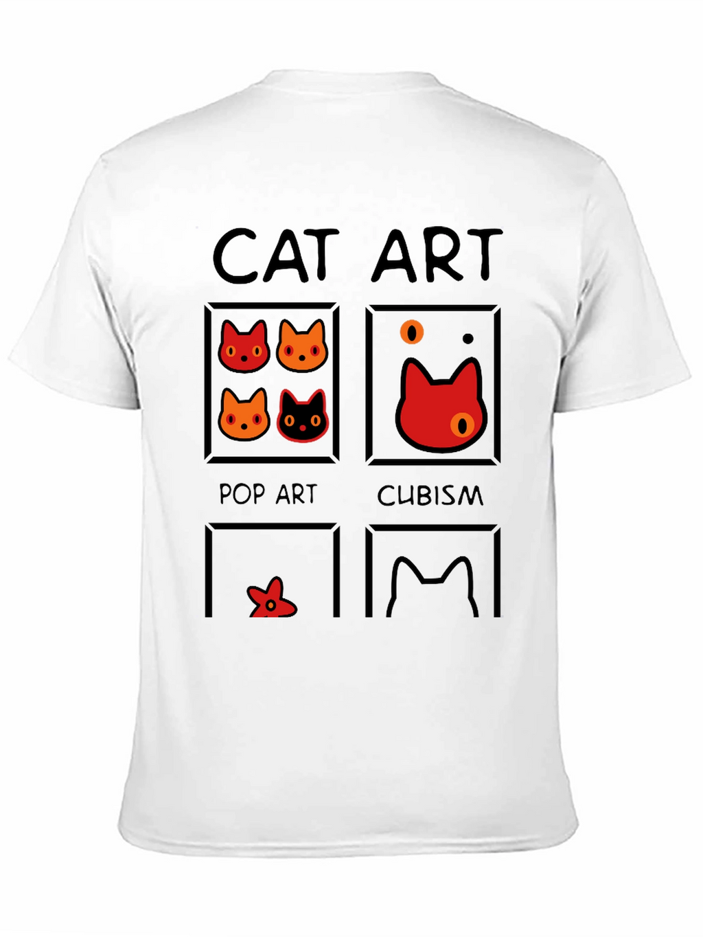 Cat Art Styles Graphic Tee - Pop Art Cubism