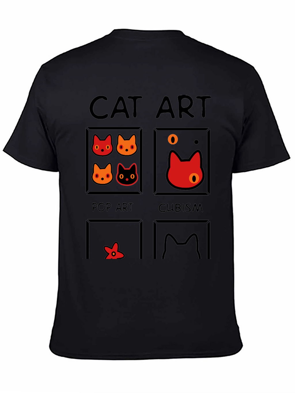 Cat Art Styles Graphic Tee - Pop Art Cubism