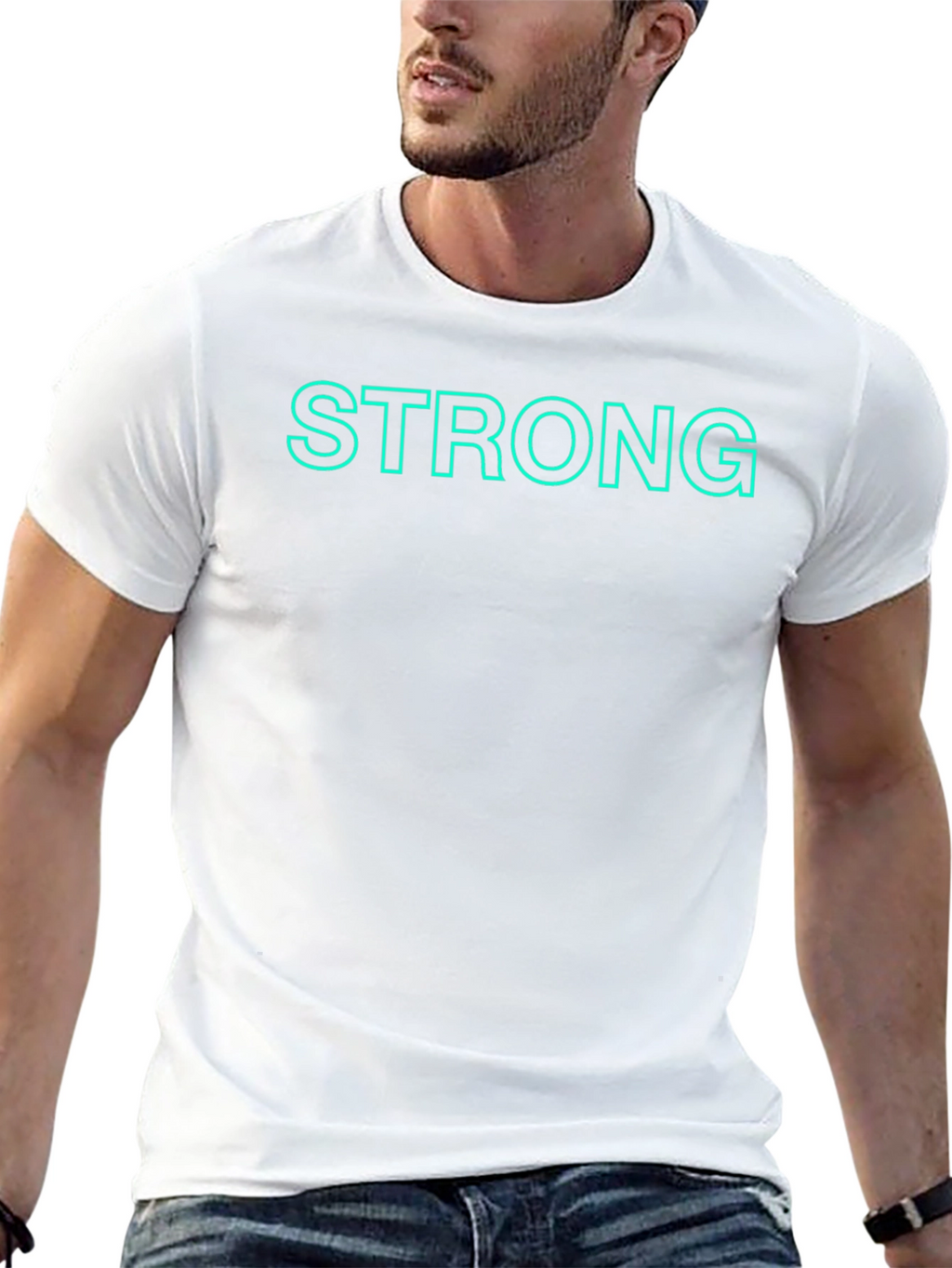 Strong Graphic Tee - Classic Crew Neck