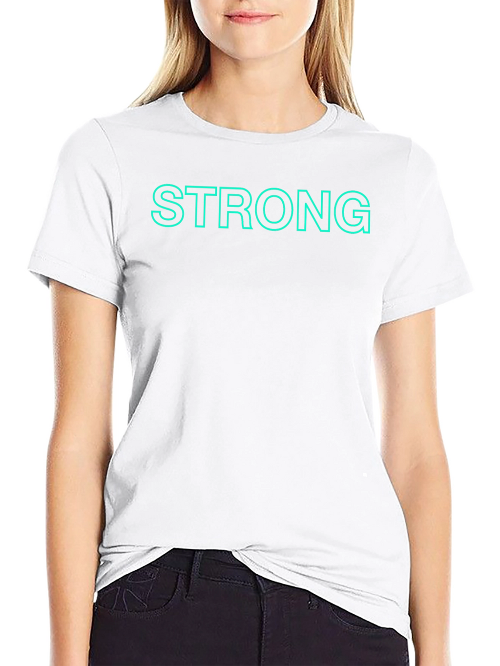 Strong Graphic Tee - Classic Crew Neck