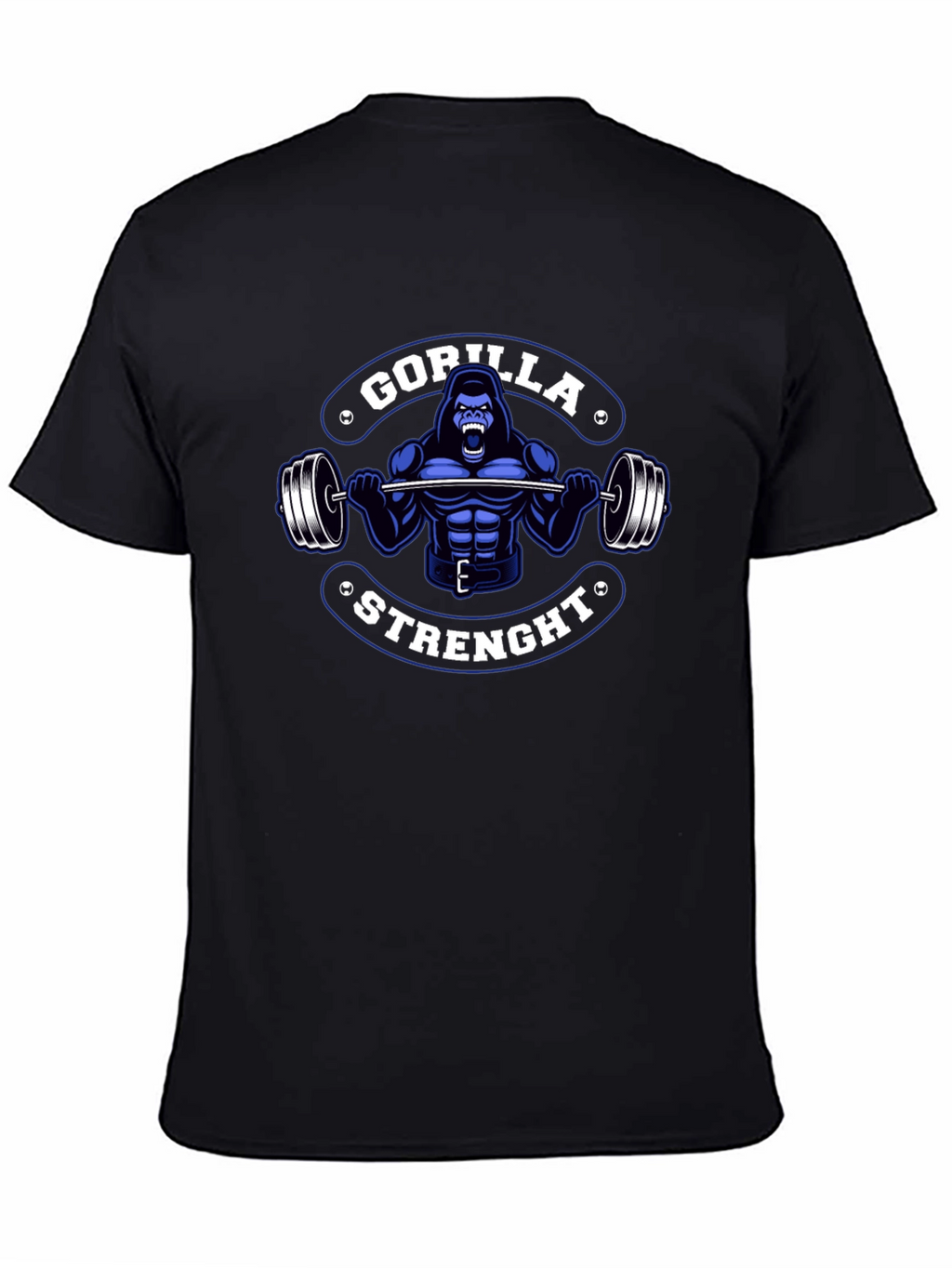 Gorilla Strength Graphic T-Shirt - Black