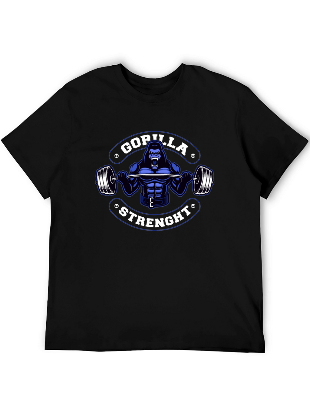 Gorilla Strength Graphic T-Shirt - Black