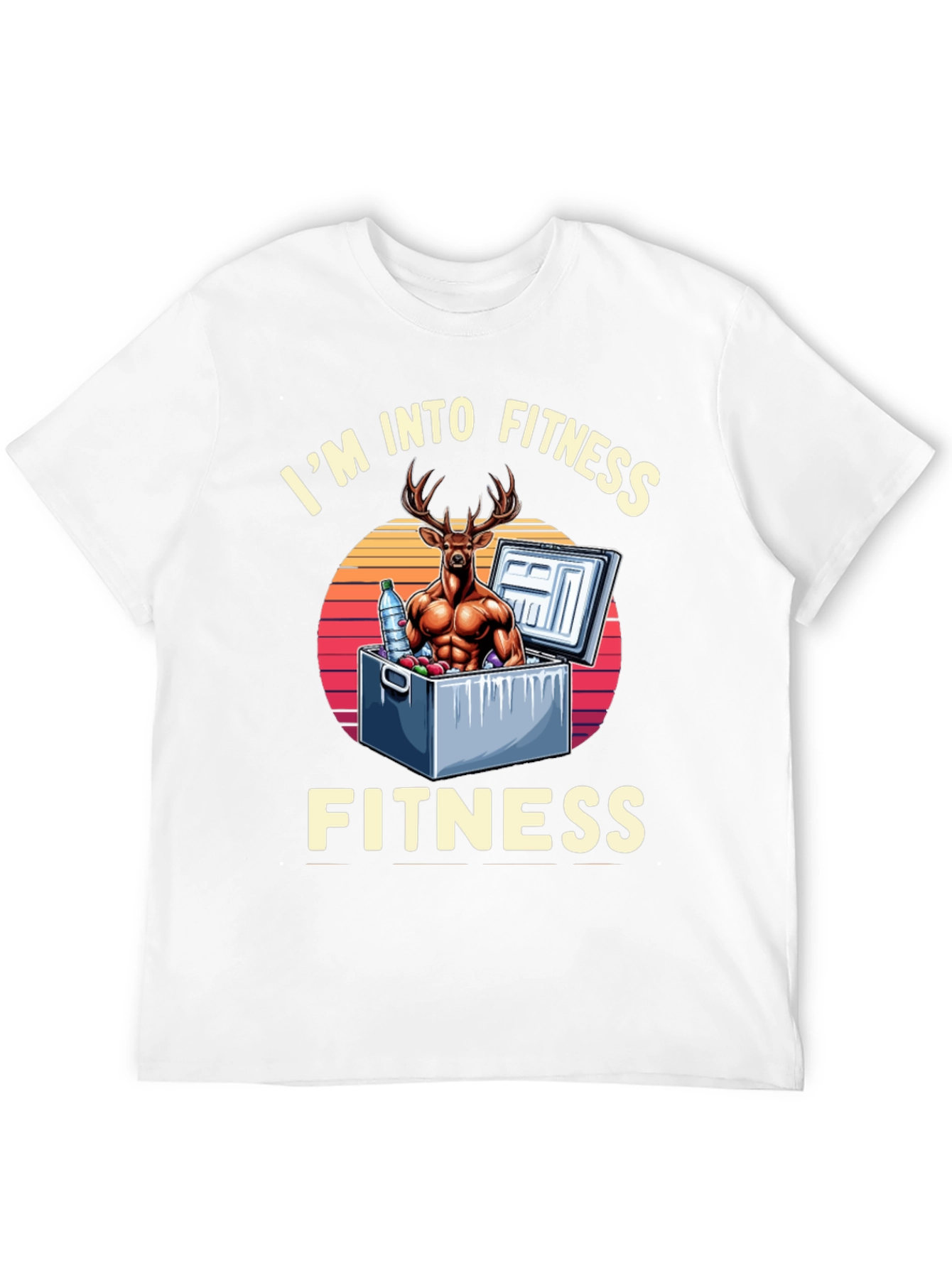Fitness Deer Graphic T-Shirt
