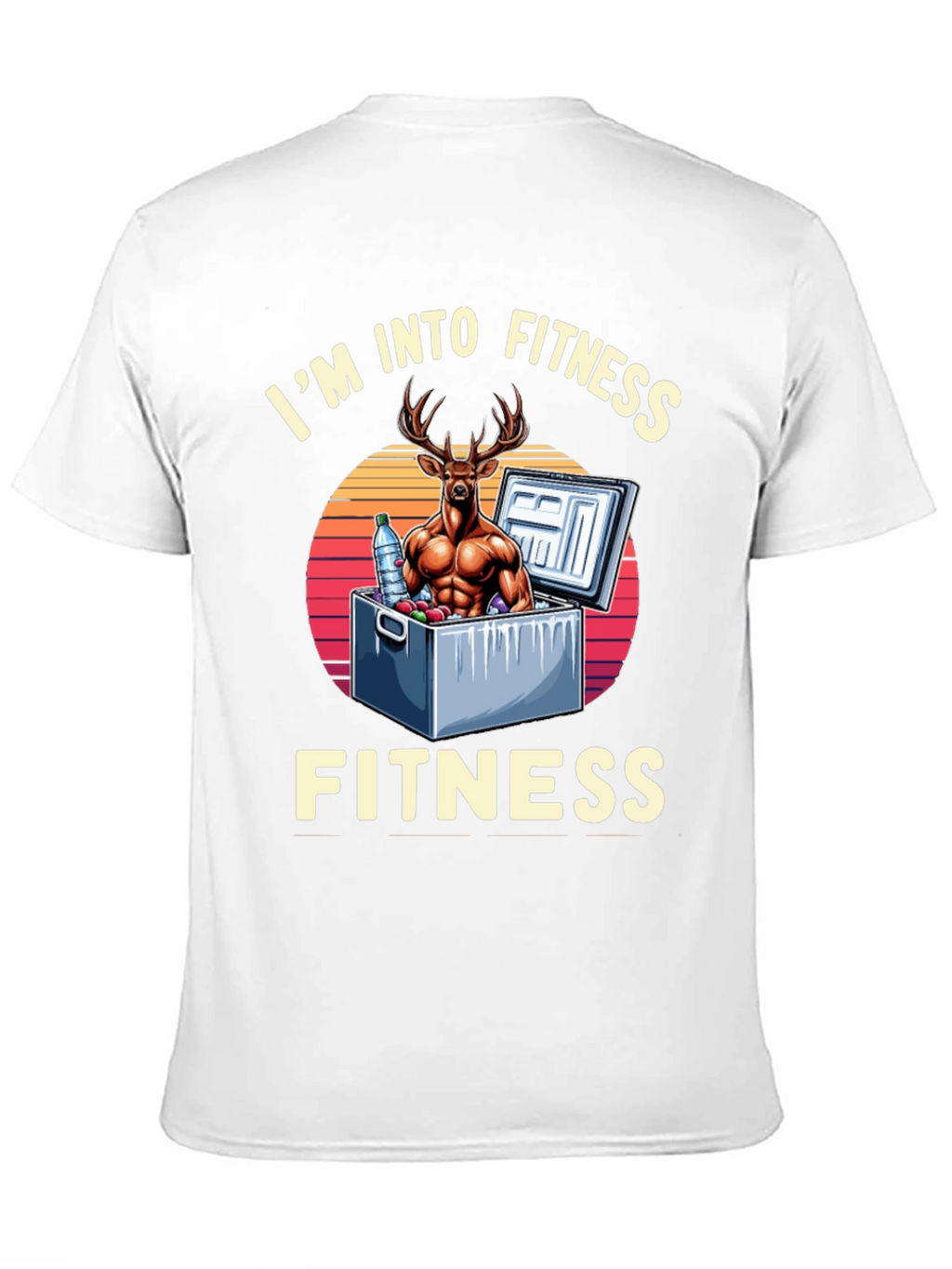 Fitness Deer Graphic T-Shirt