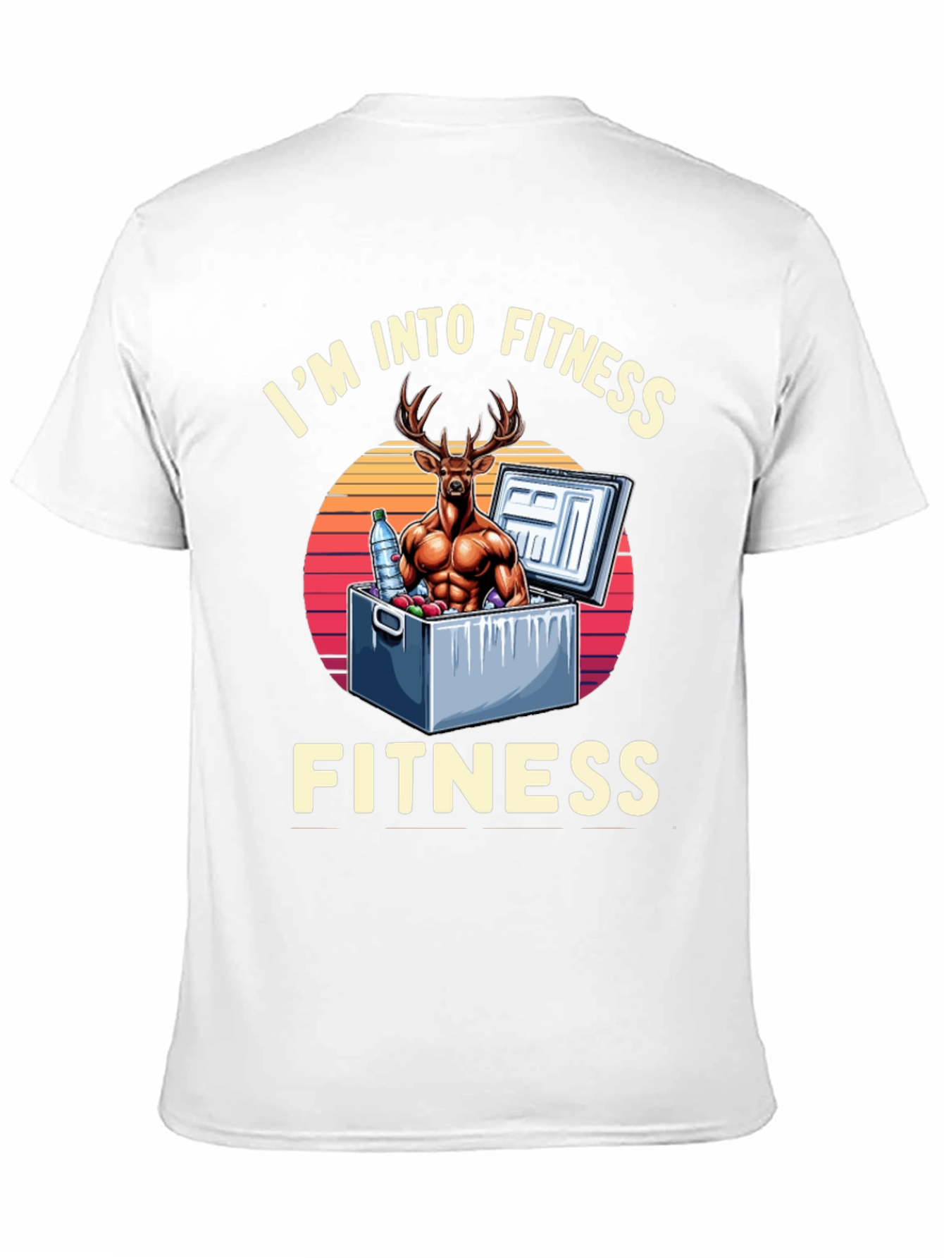 Fitness Deer Graphic T-Shirt