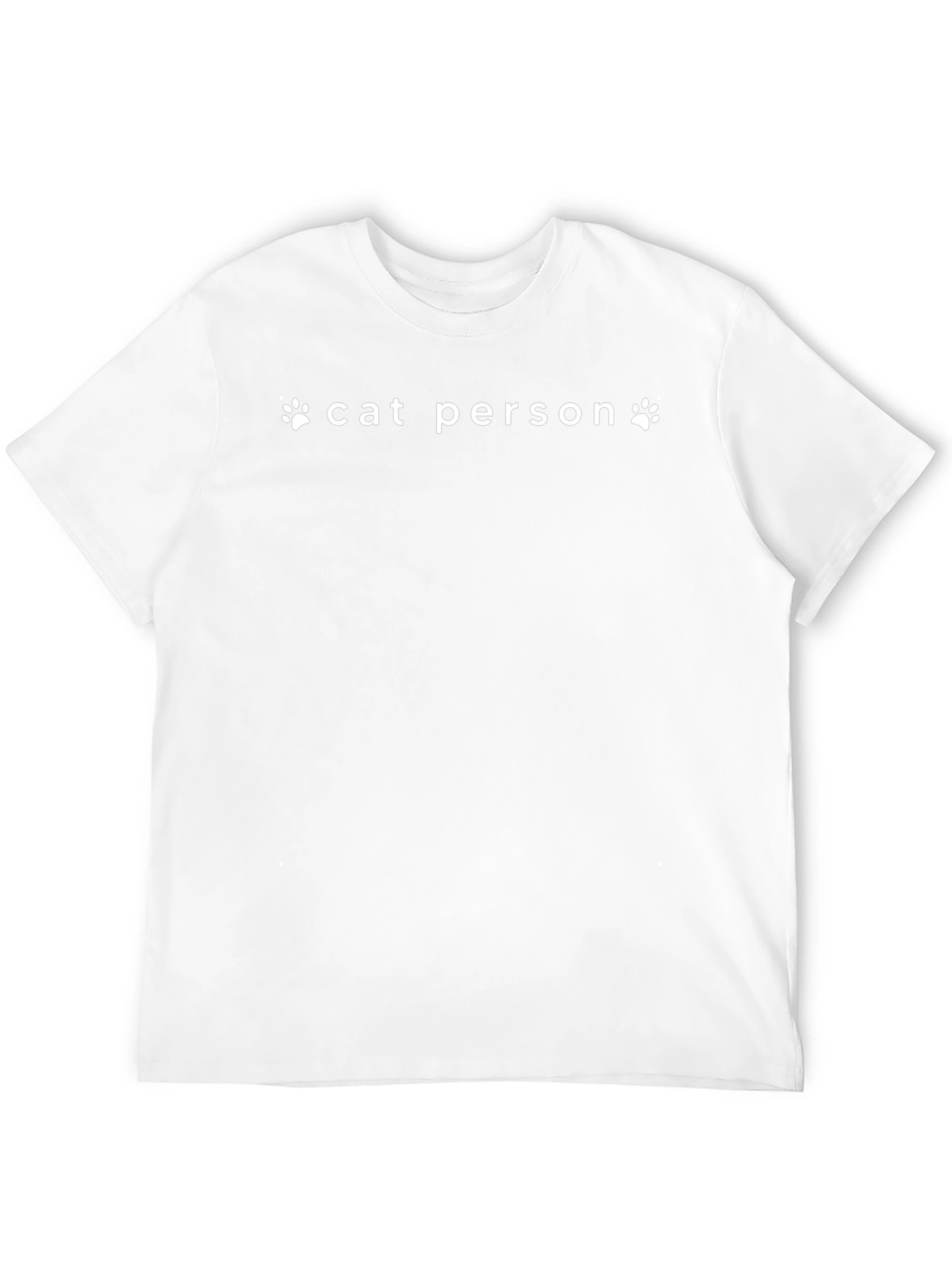 Cat Person T-Shirt - Black Graphic Tee