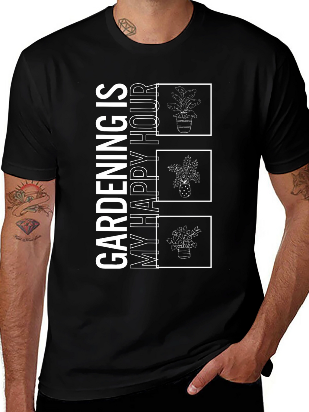 Gardening is My Happy Hour Graphic Tee