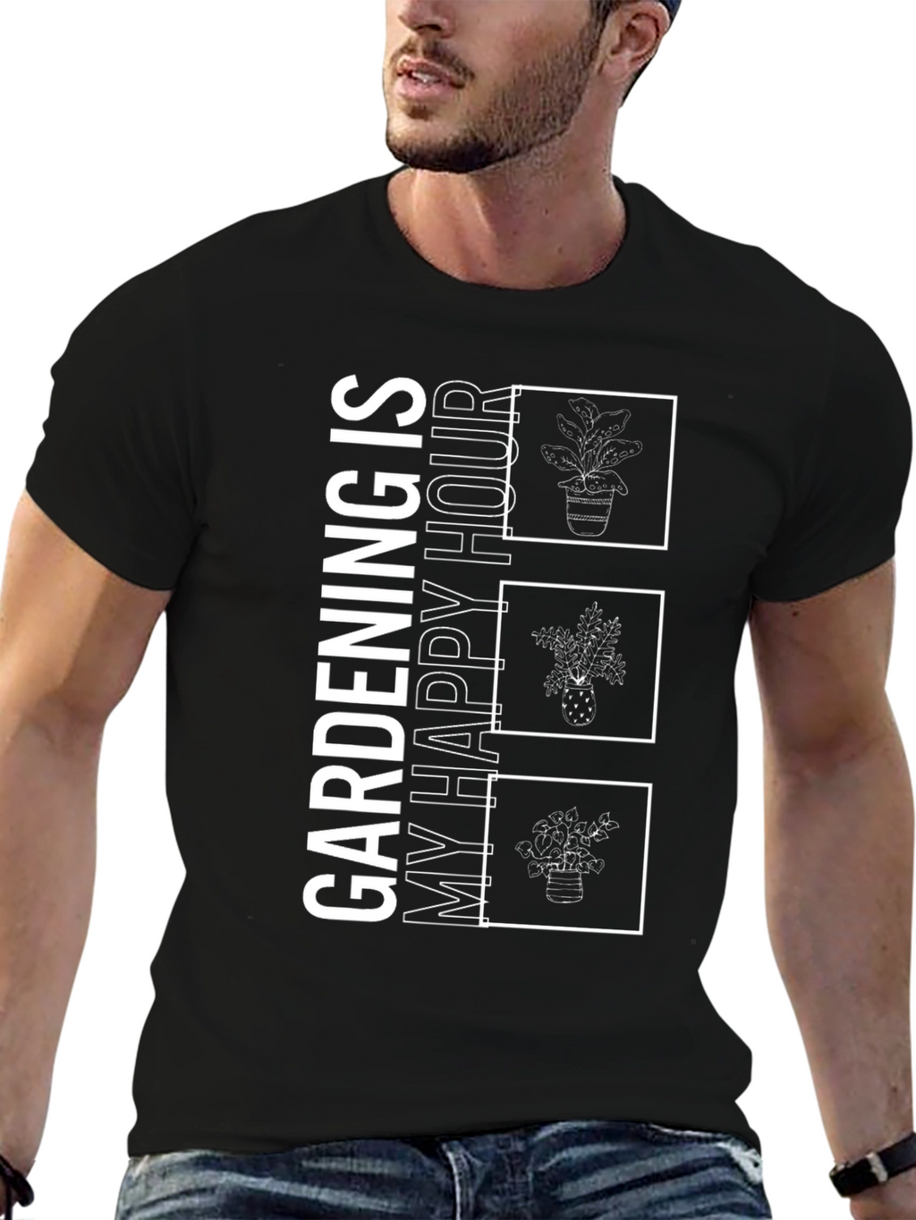 Gardening is My Happy Hour Graphic Tee