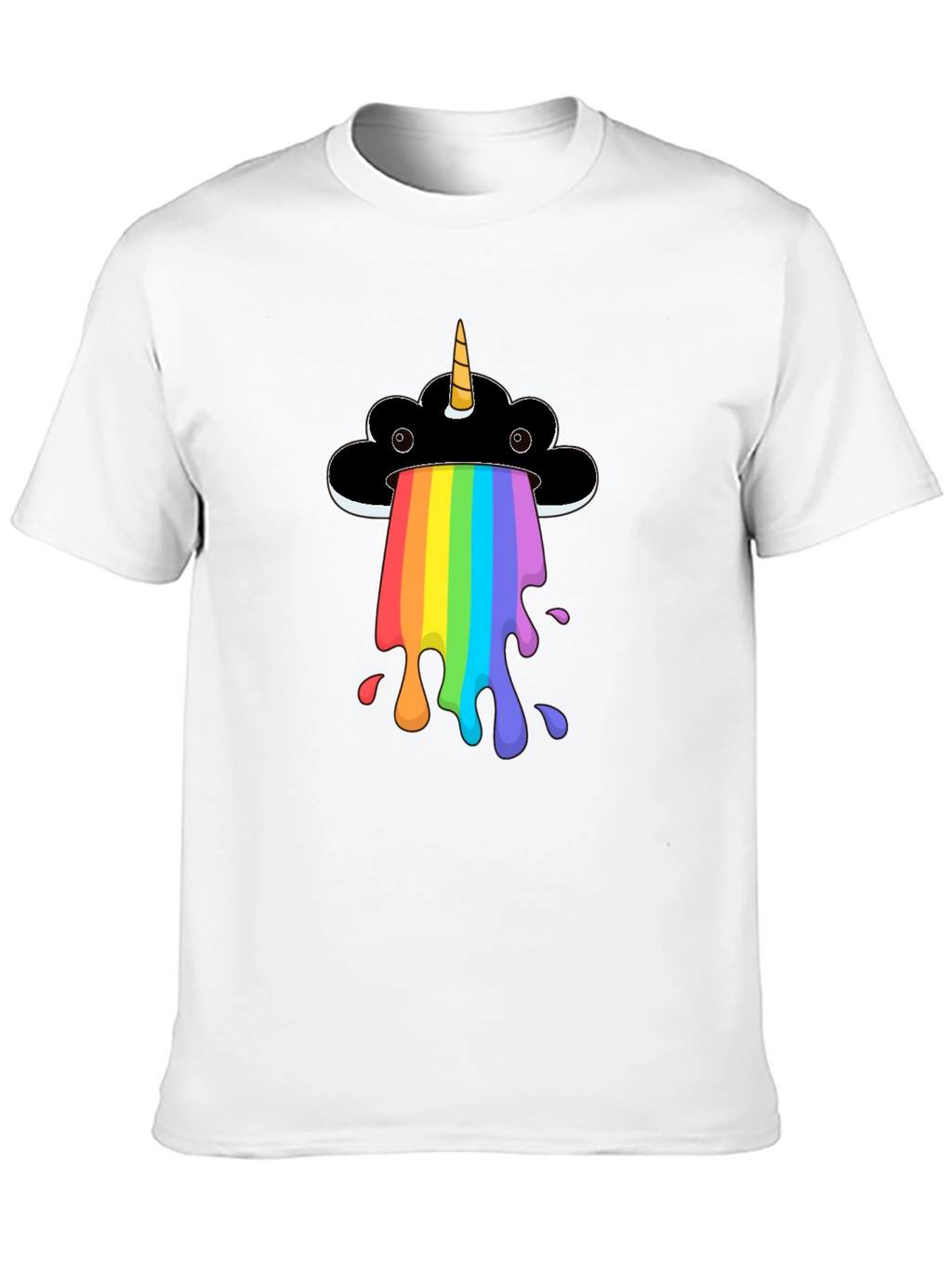 Rainbow Unicorn Cloud Graphic T-Shirt
