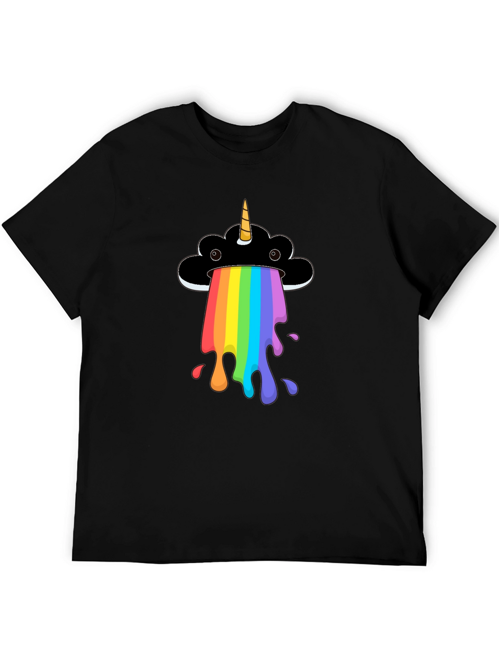 Rainbow Unicorn Cloud Graphic T-Shirt
