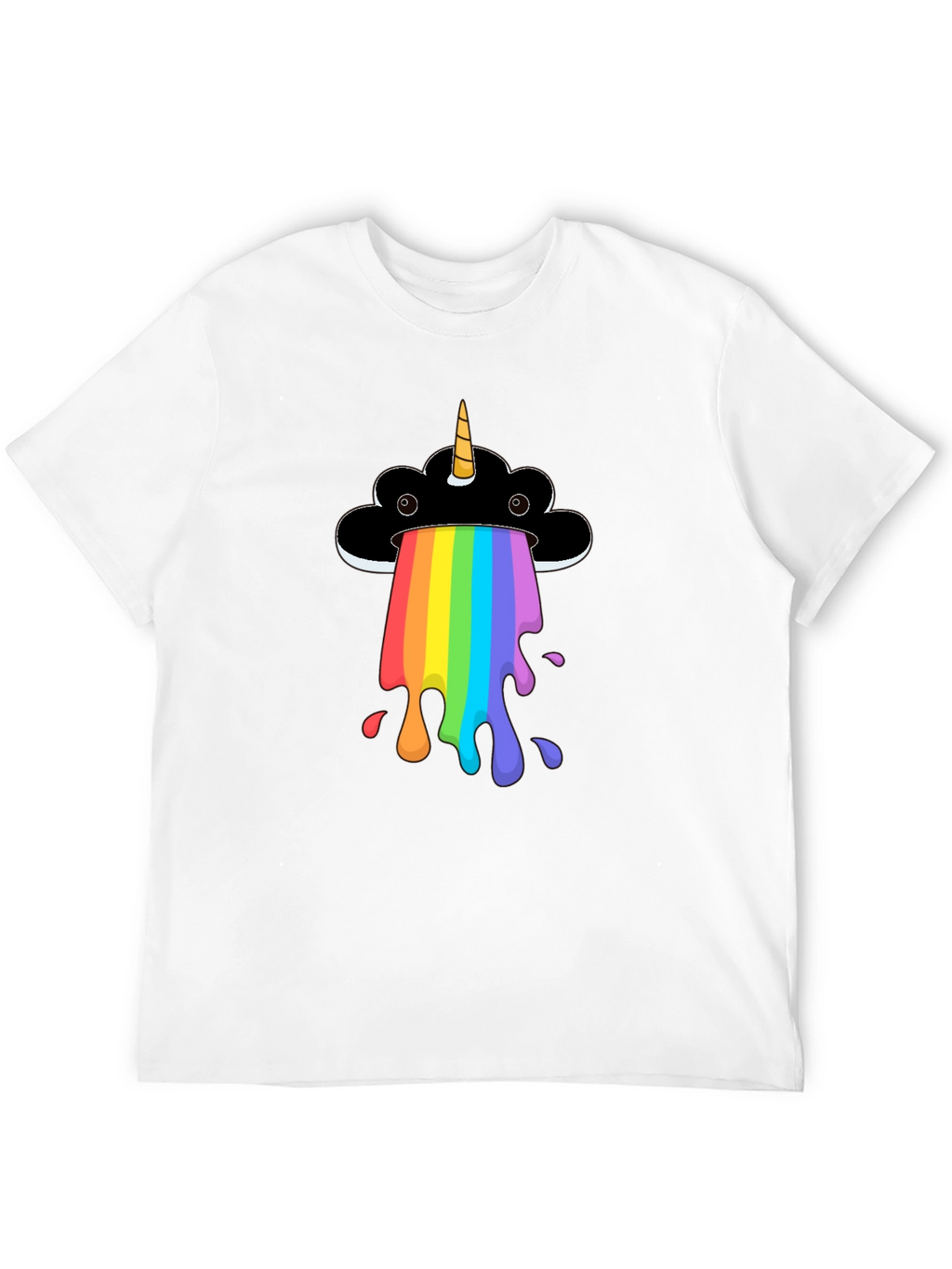 Rainbow Unicorn Cloud Graphic T-Shirt