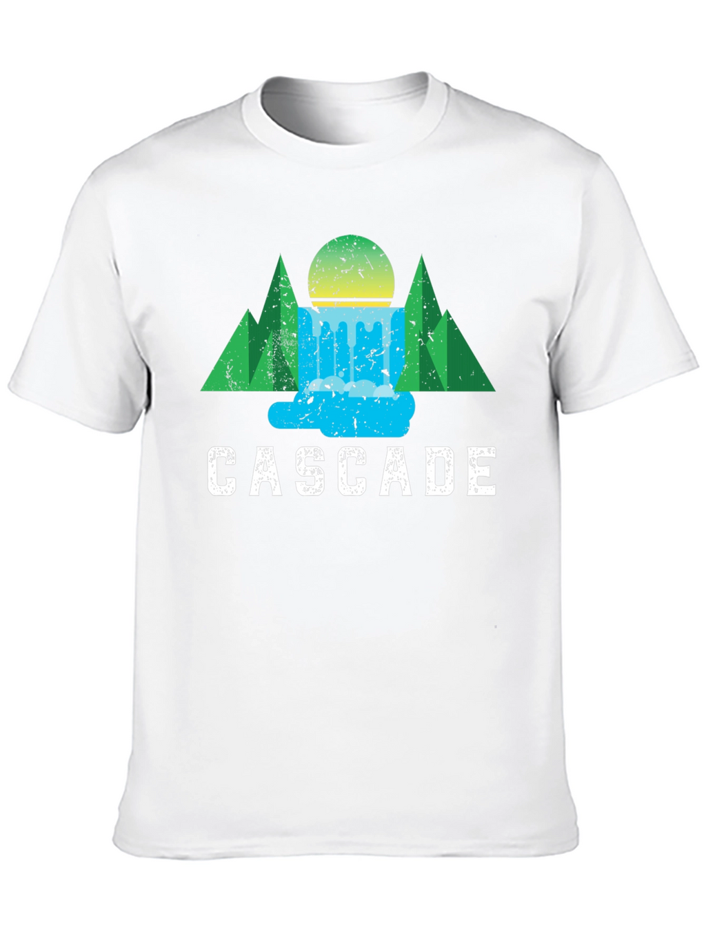 Cascade Graphic Tee - Nature Inspired Design