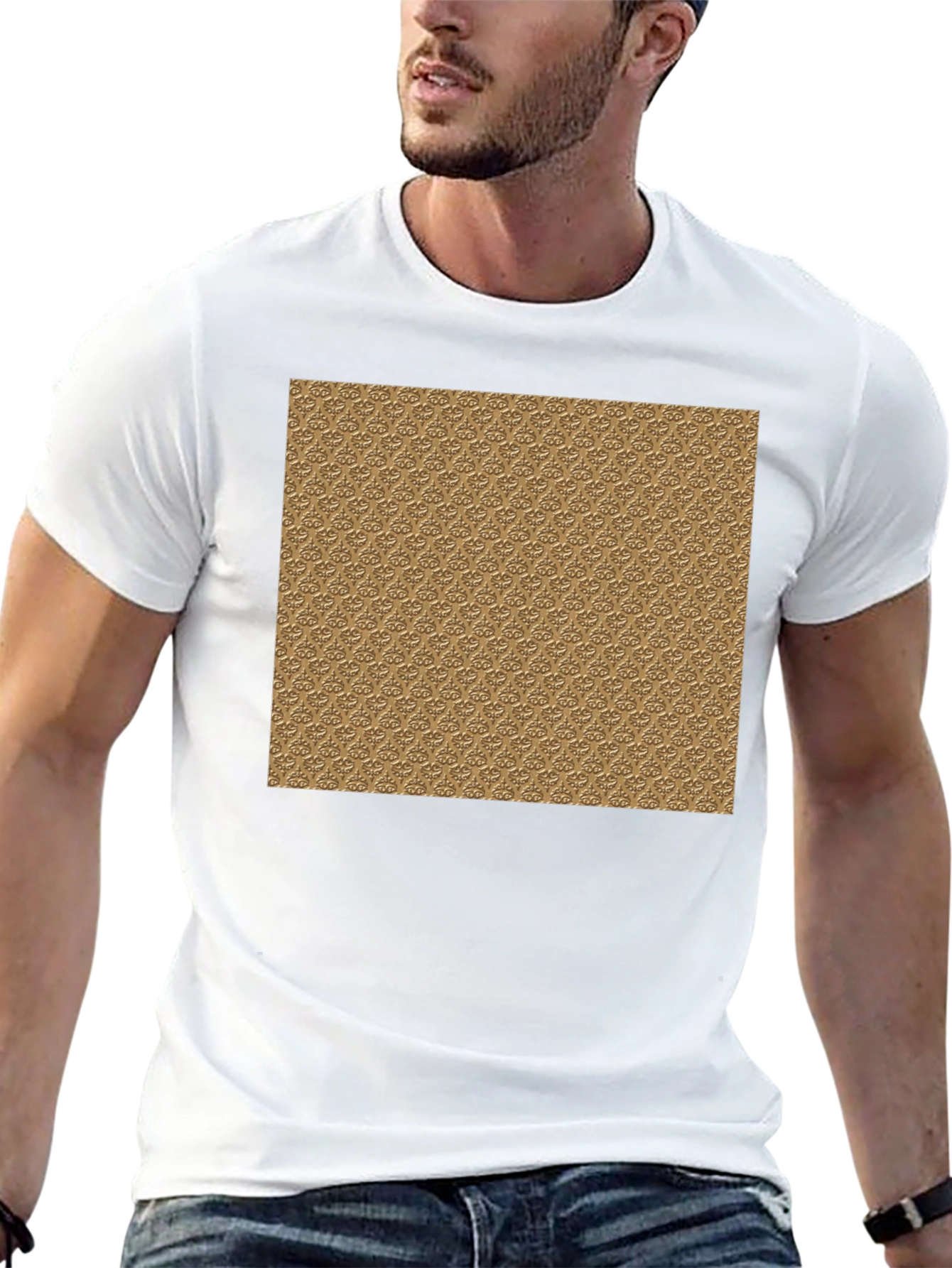 Patterned Graphic Tee - Stylish Casual Wear