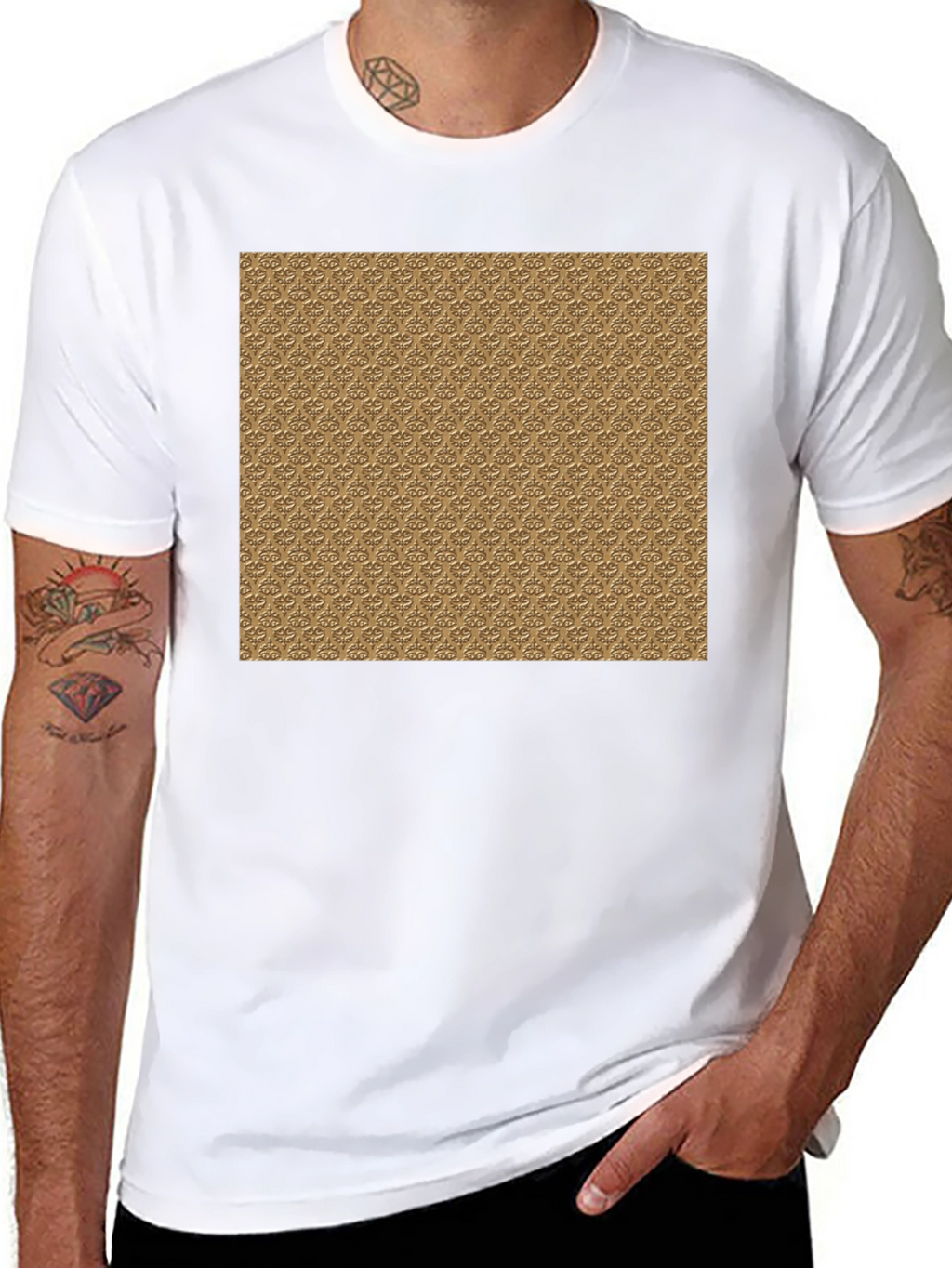 Patterned Graphic Tee - Stylish Casual Wear