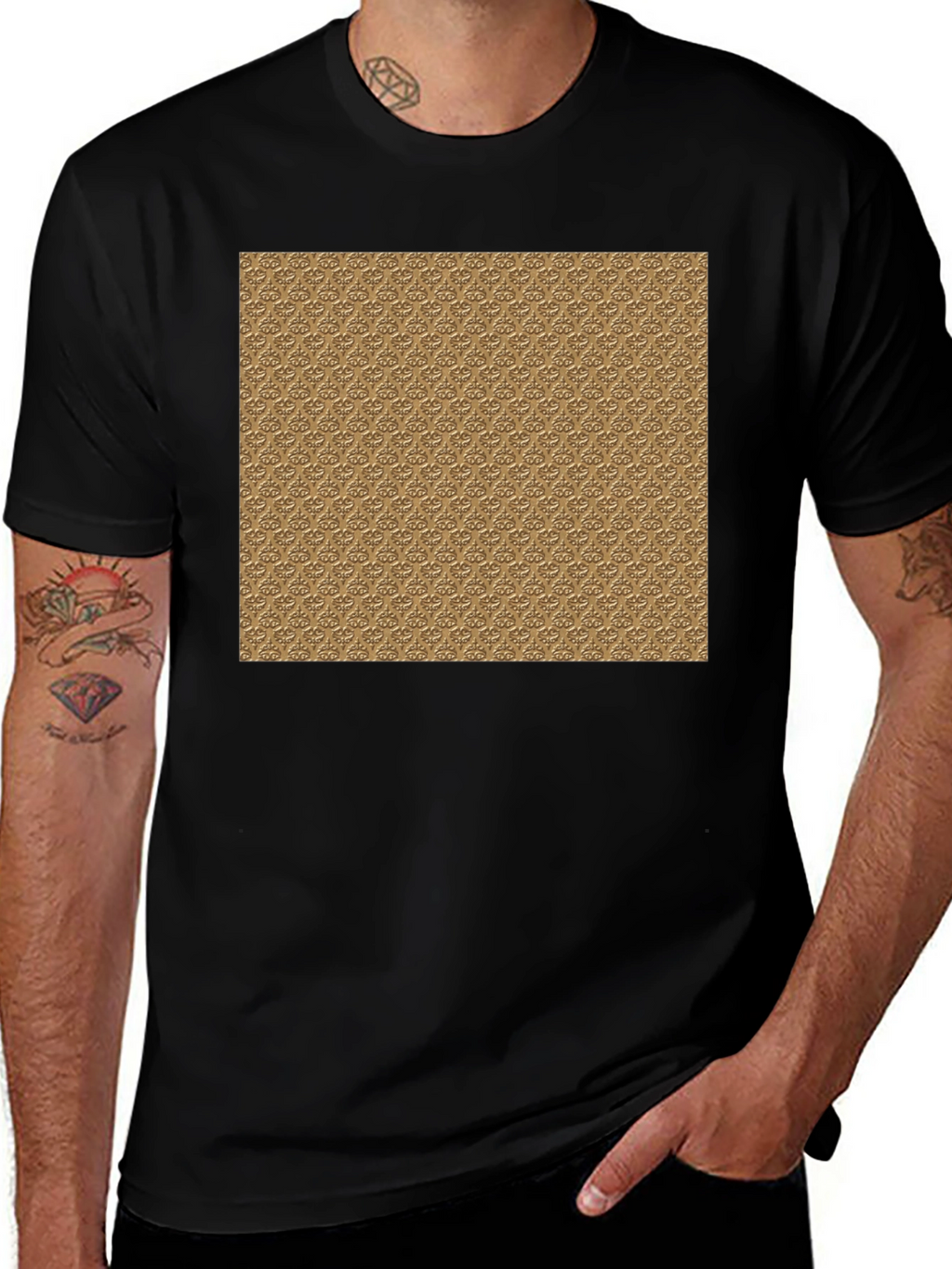 Patterned Graphic Tee - Stylish Casual Wear