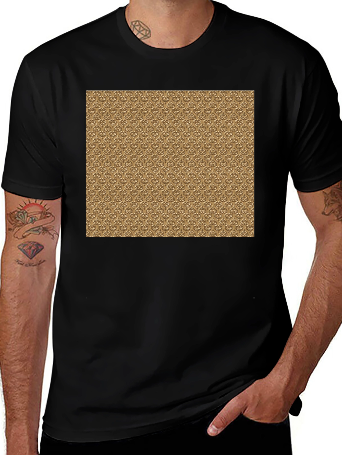 Patterned Graphic Tee - Stylish Casual Wear