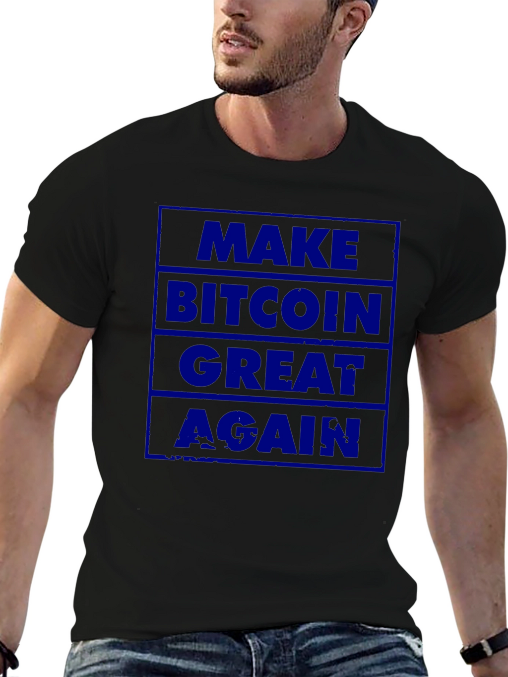 Bitcoin Graphic Tee - Make Bitcoin Great Again!