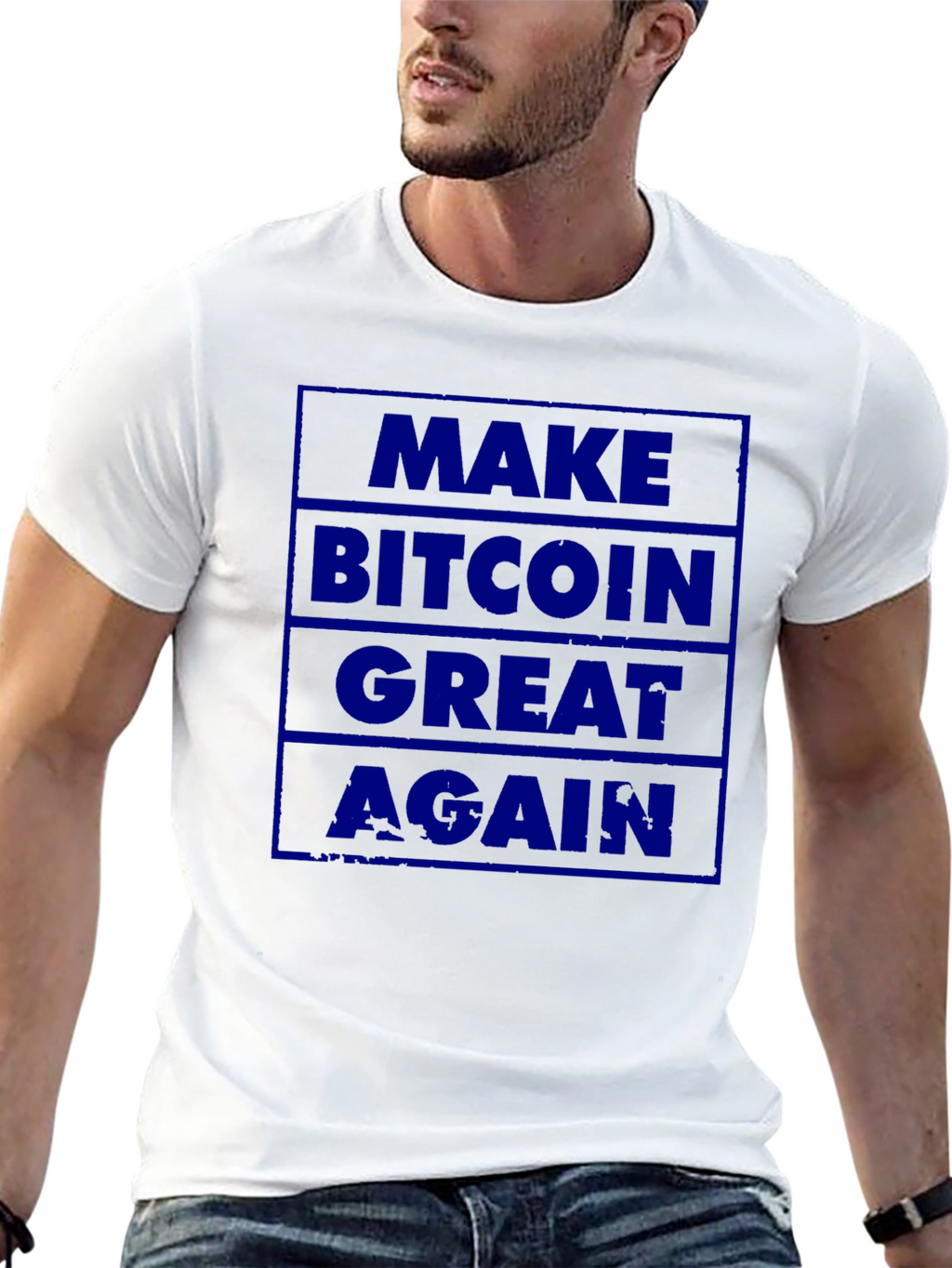 Bitcoin Graphic Tee - Make Bitcoin Great Again!