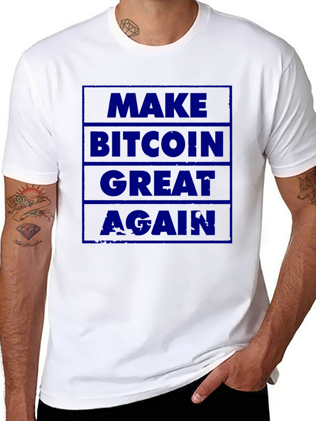 Bitcoin Graphic Tee - Make Bitcoin Great Again!