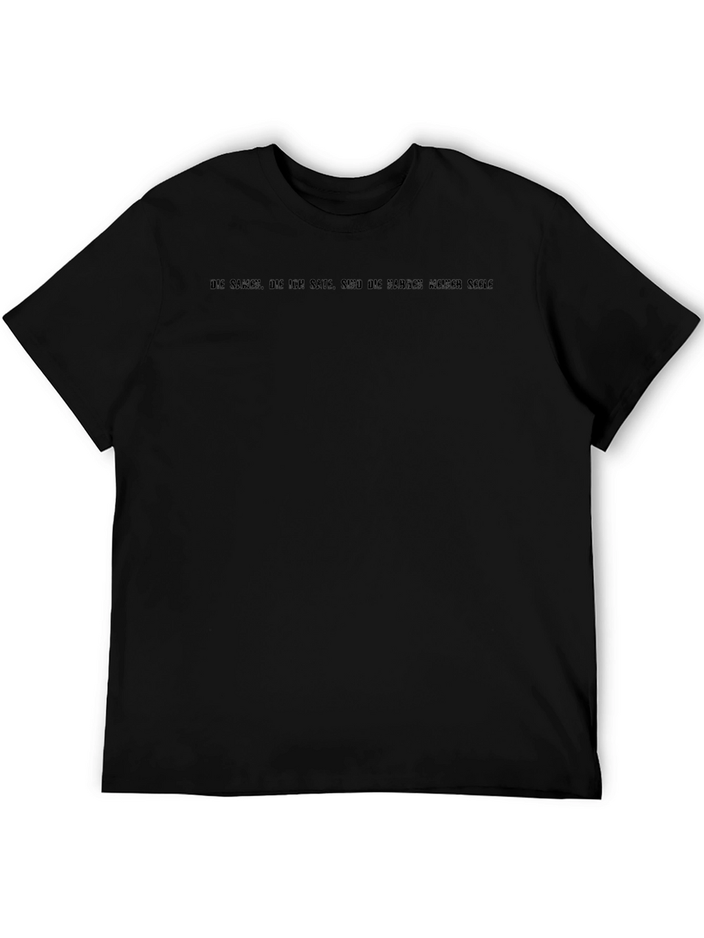 Statement T-Shirt - Dark Text Comfortable Fit