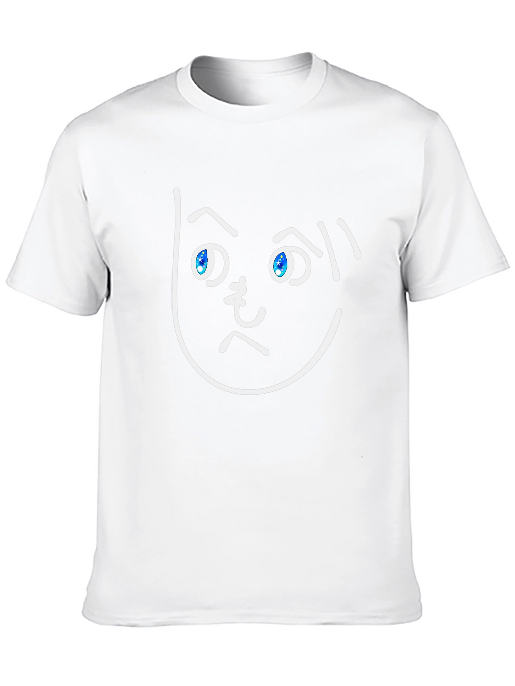 Funny Face Graphic Tee - Black Cotton T-Shirt