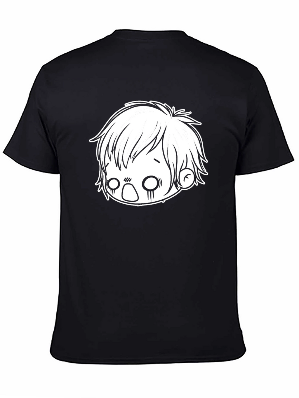 Anime Boy Graphic Black T-Shirt
