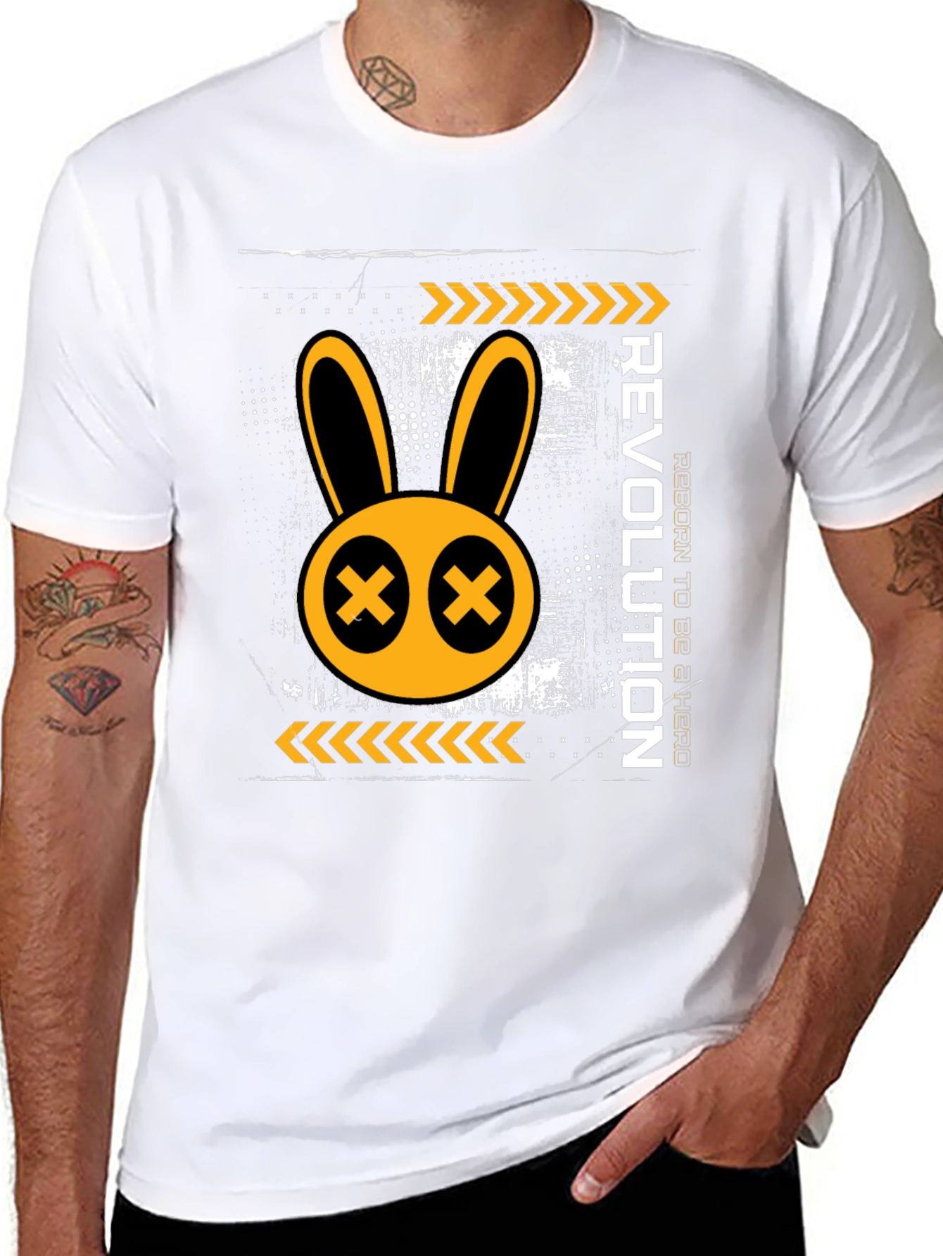 Revolution Rabbit Graphic Print T-Shirt