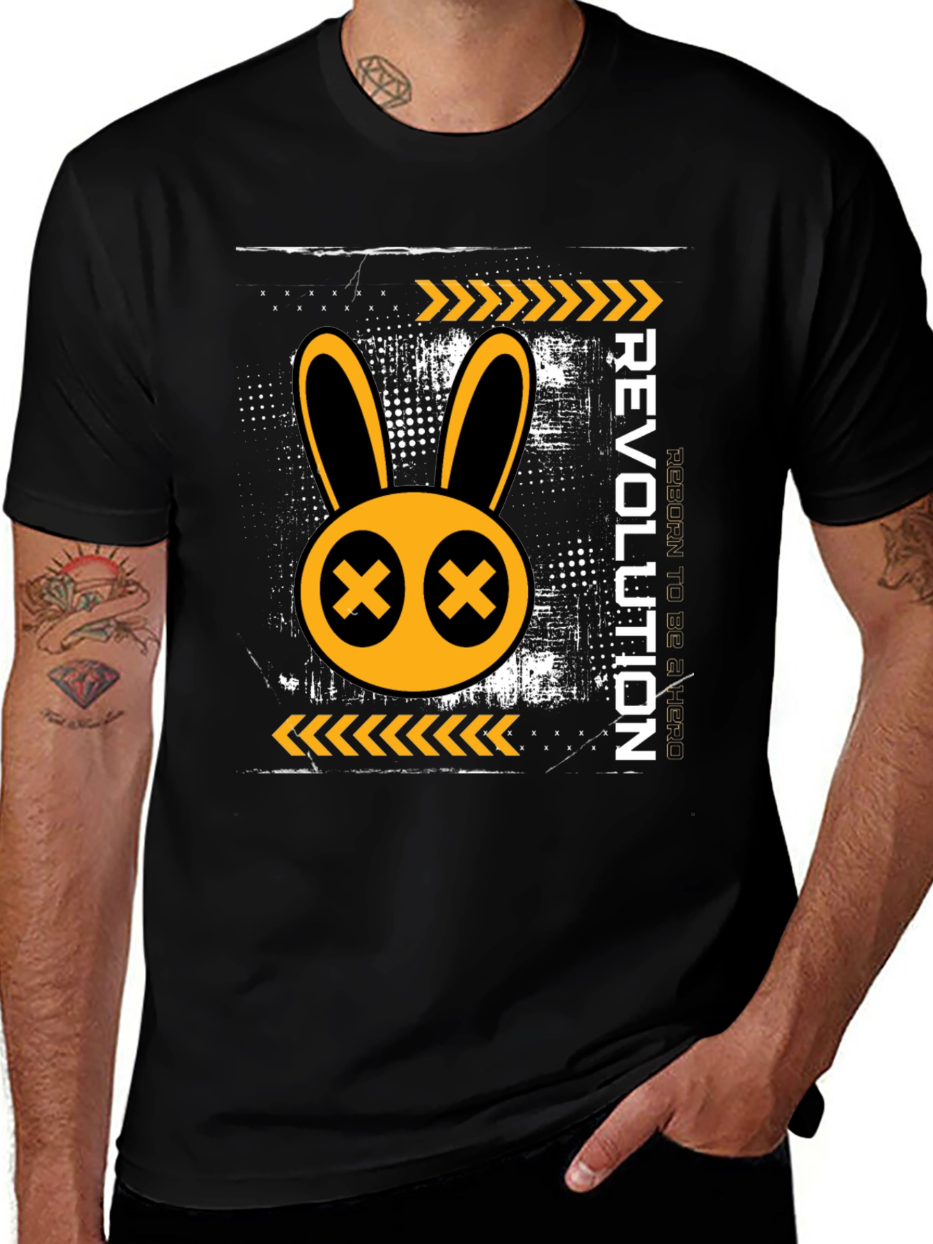 Revolution Rabbit Graphic Print T-Shirt