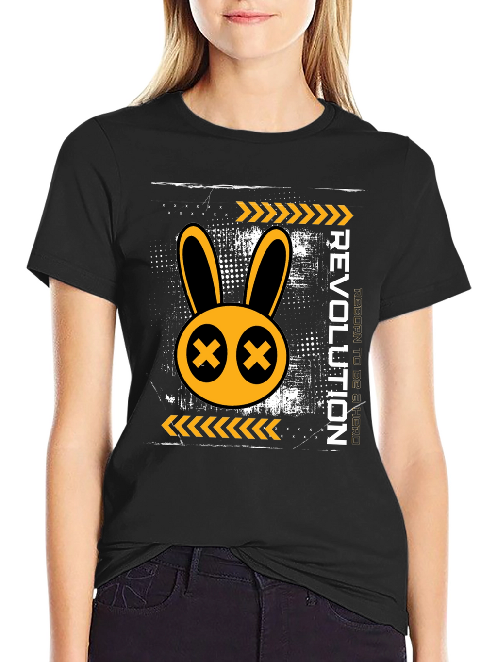 Revolution Rabbit Graphic Print T-Shirt
