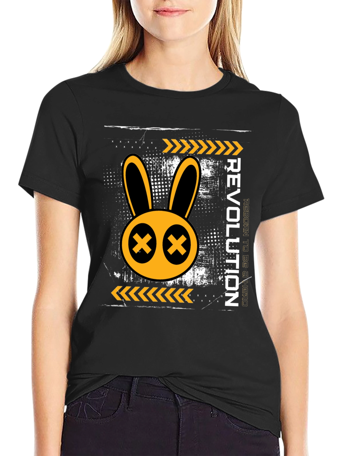 Revolution Rabbit Graphic Print T-Shirt