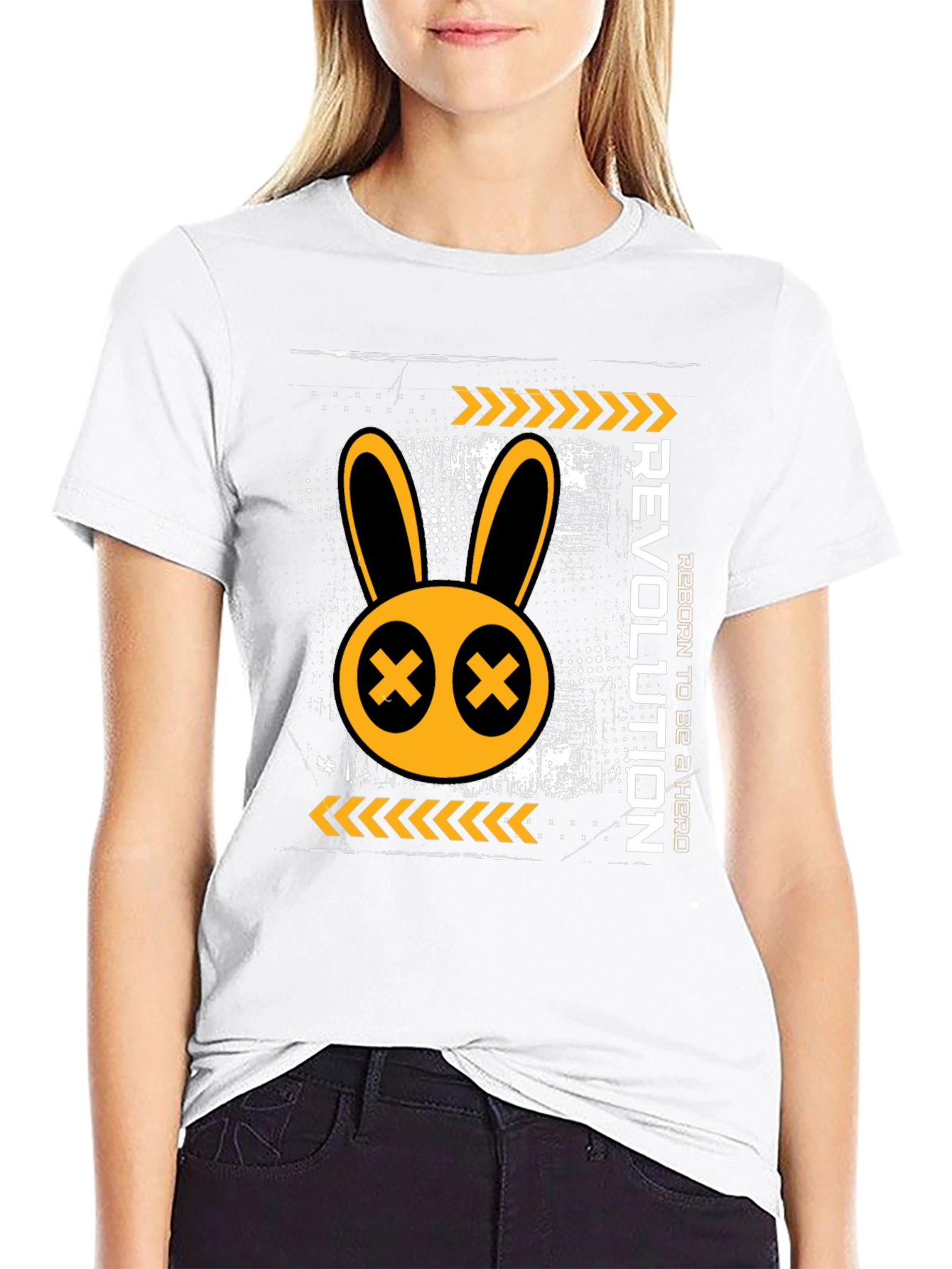 Revolution Rabbit Graphic Print T-Shirt