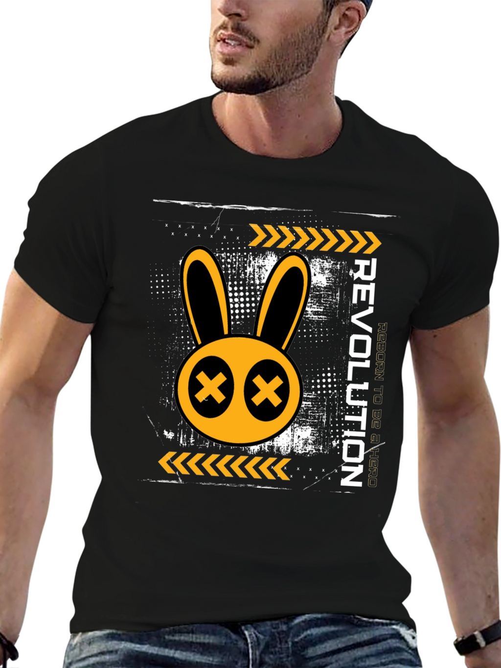 Revolution Rabbit Graphic Print T-Shirt