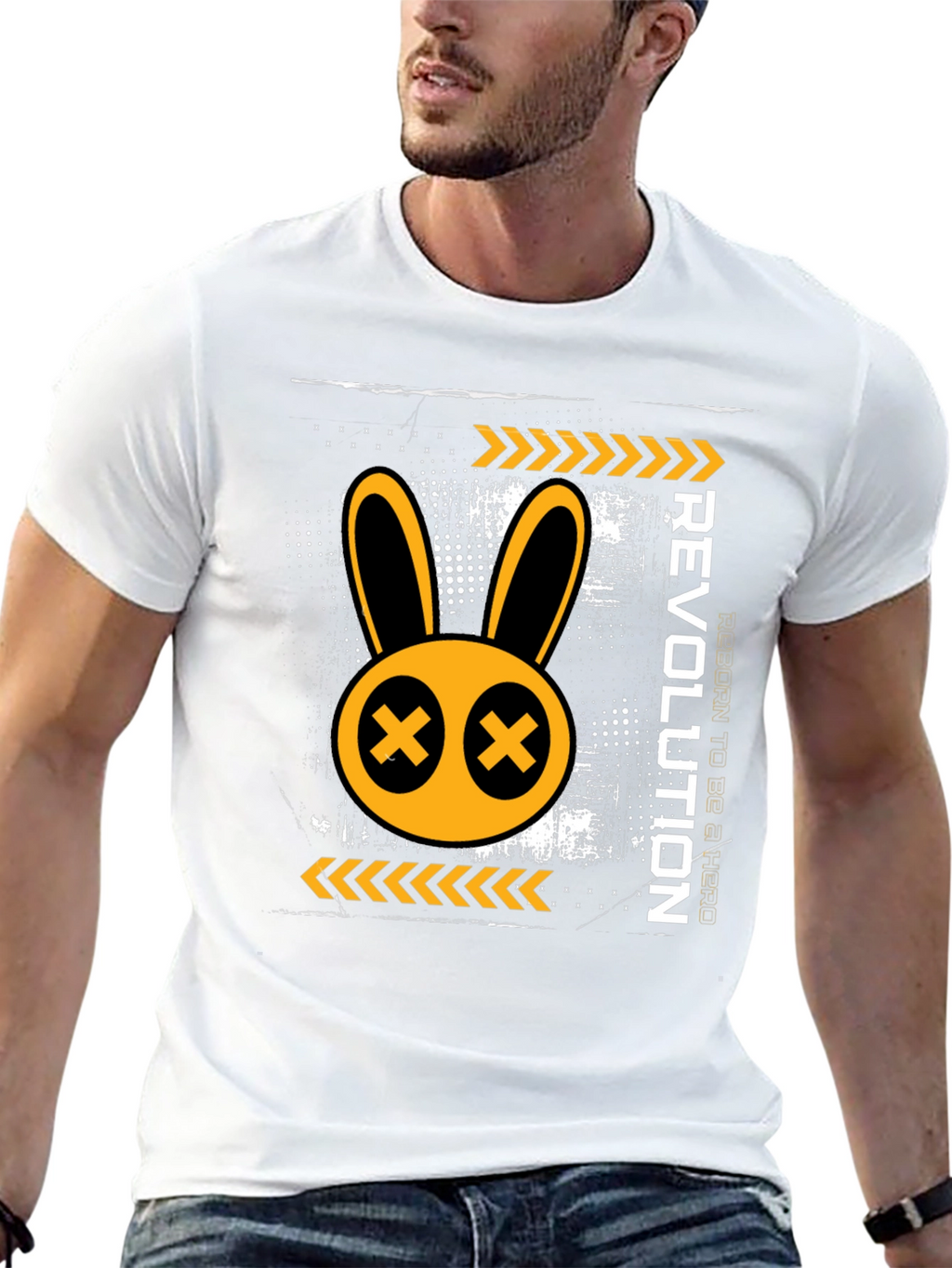 Revolution Rabbit Graphic Print T-Shirt