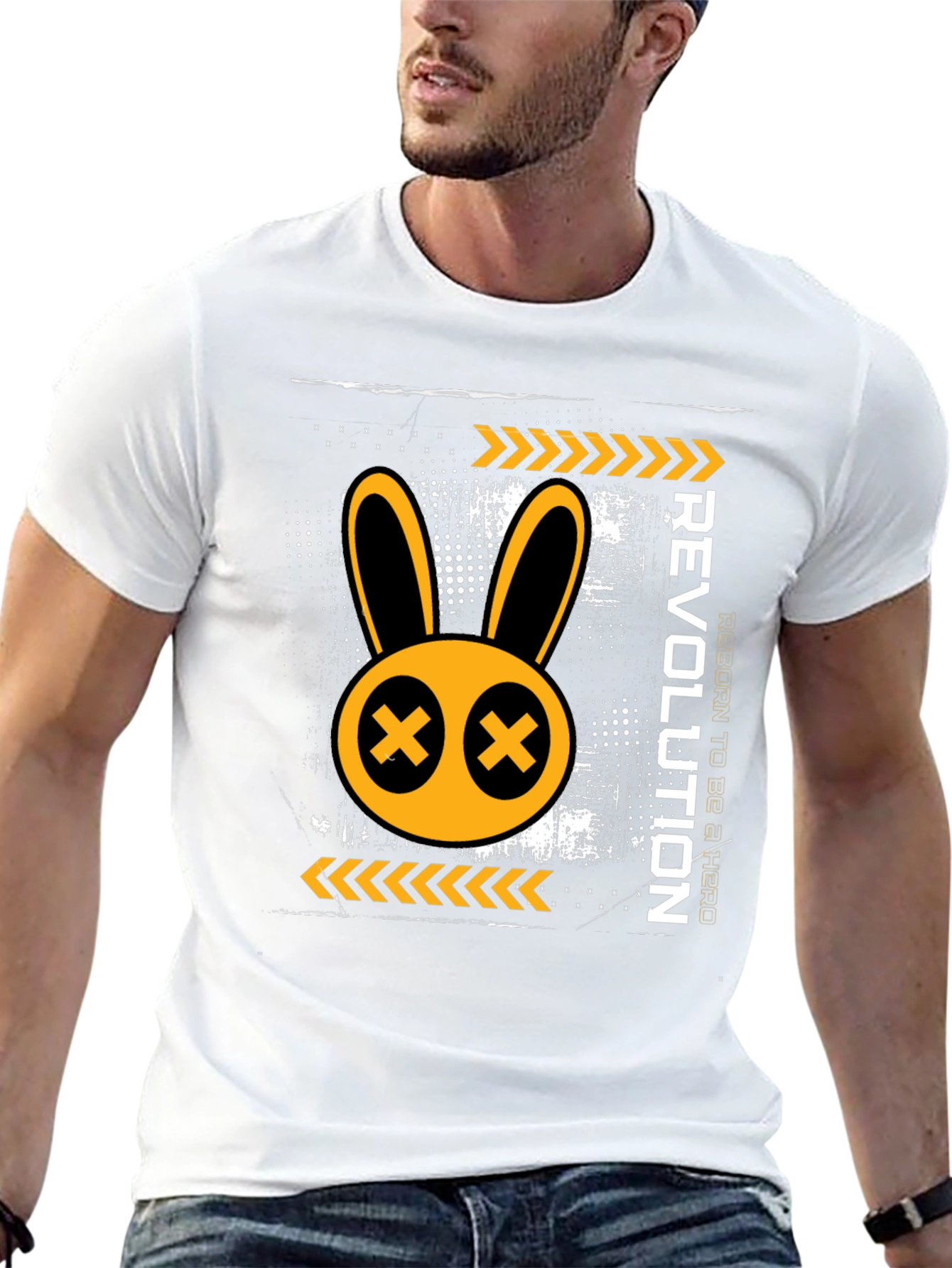 Revolution Rabbit Graphic Print T-Shirt
