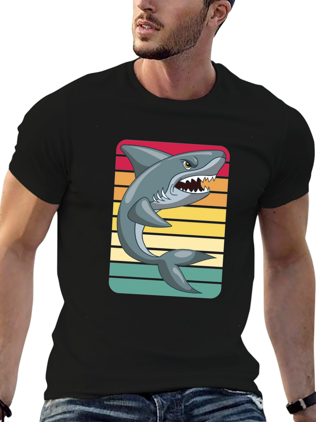 Retro Shark Graphic Tee