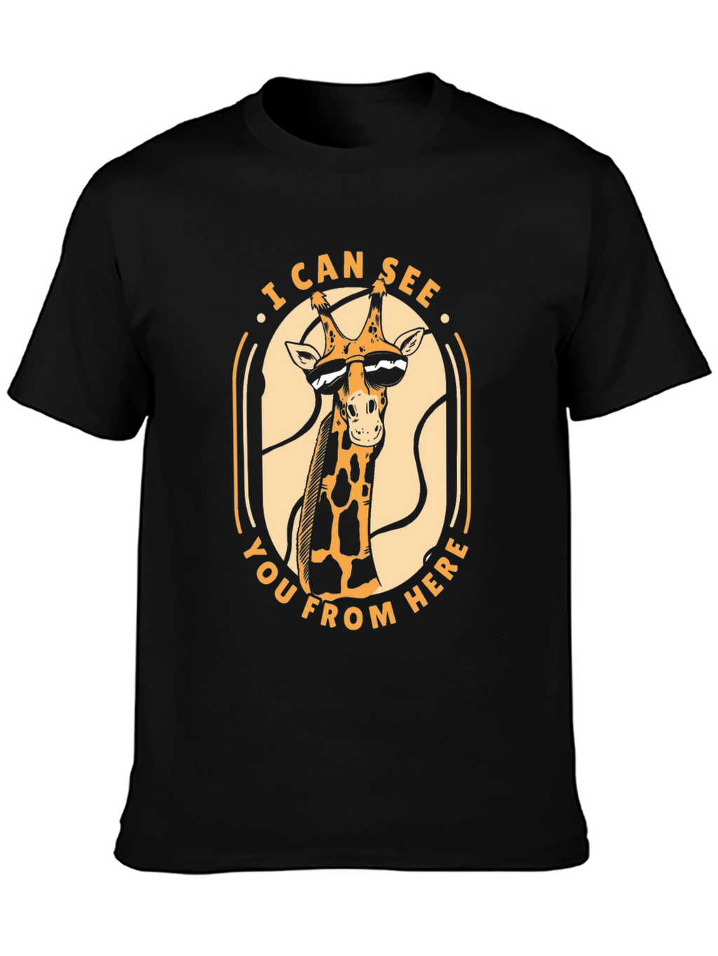 Cool Giraffe Graphic Tee - I Can See You