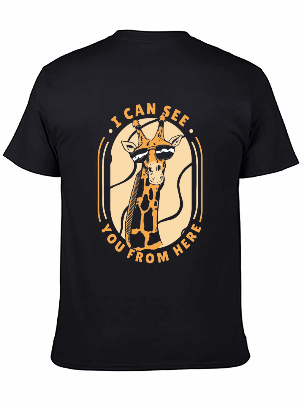 Cool Giraffe Graphic Tee - I Can See You