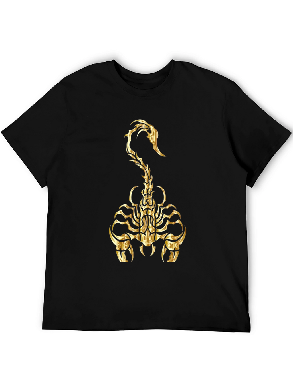 Golden Scorpion Graphic Tee - Black