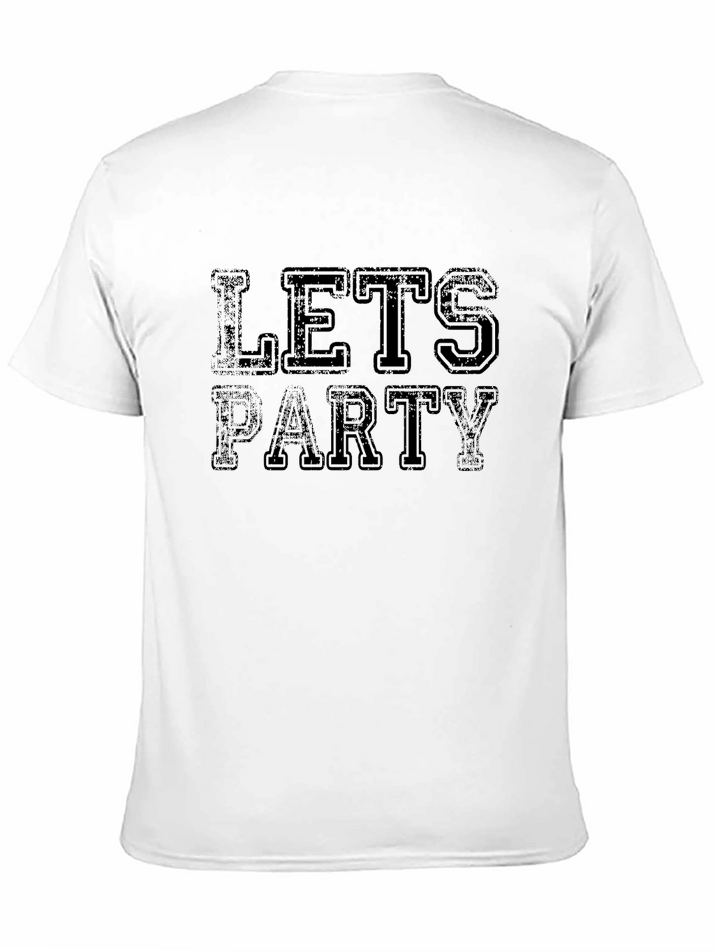 Lets Party Black Graphic T-Shirt