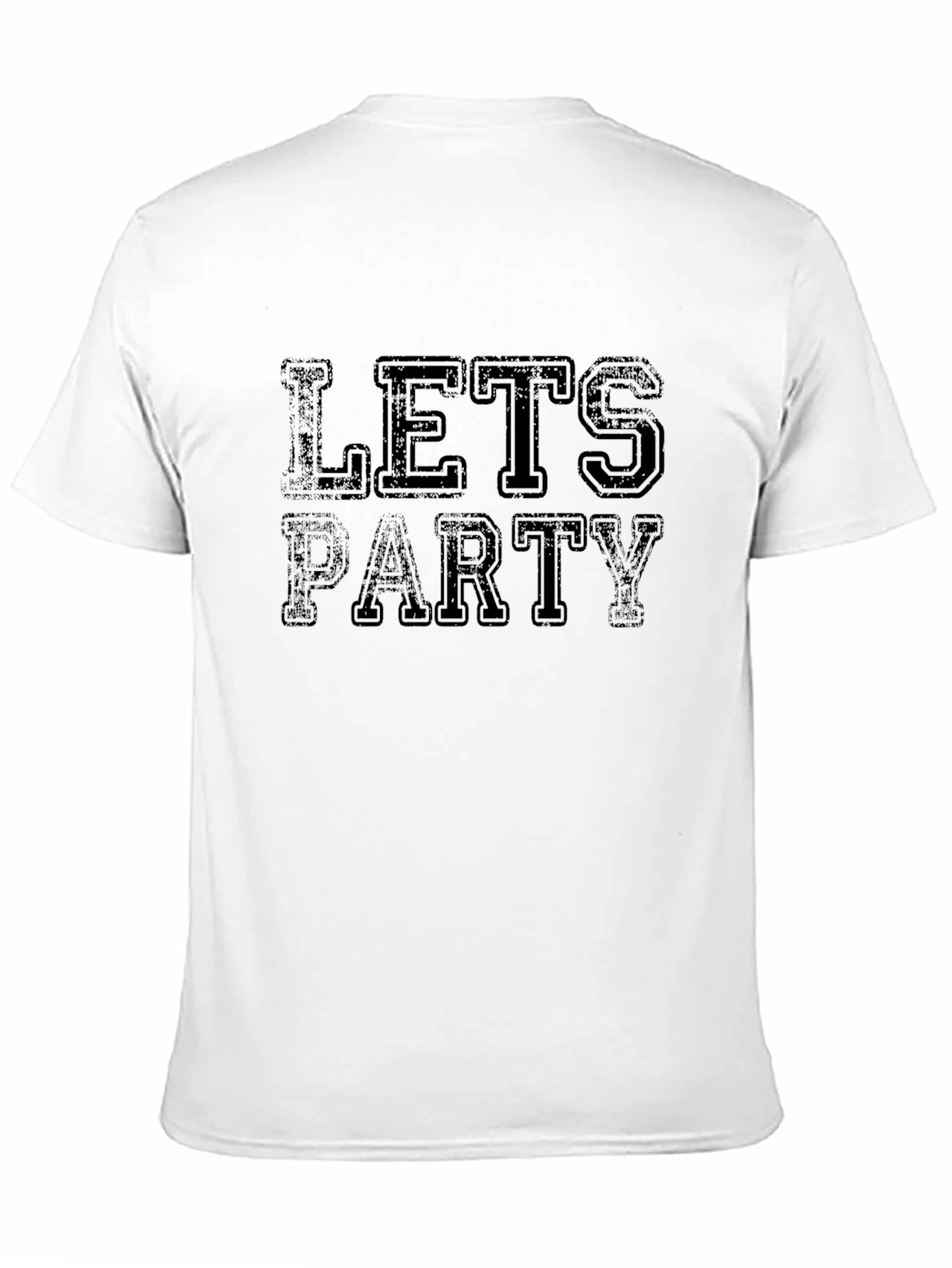 Lets Party Black Graphic T-Shirt