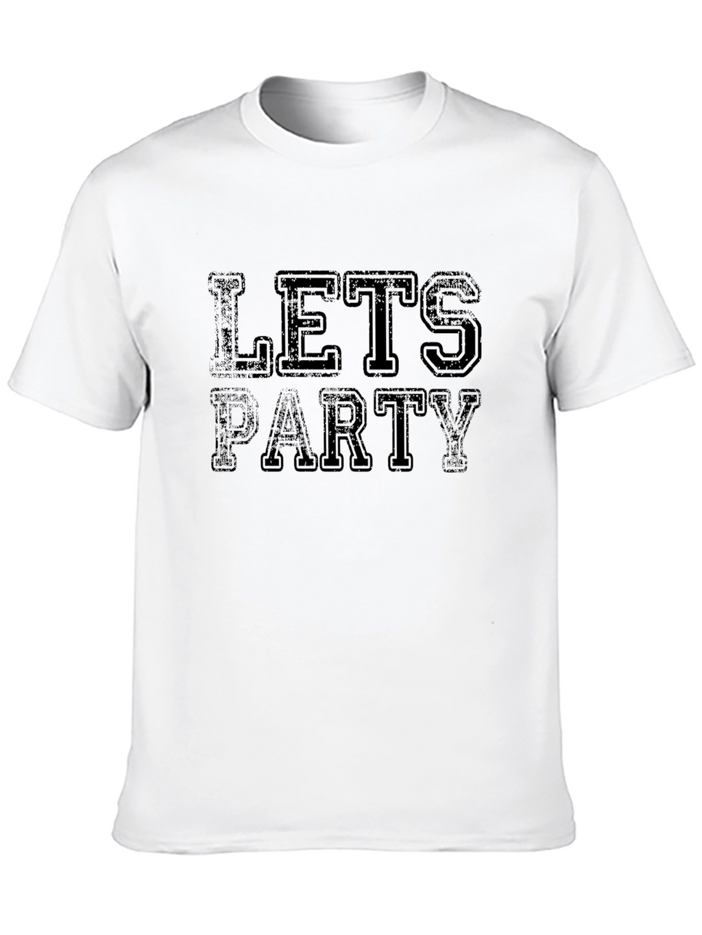 Lets Party Black Graphic T-Shirt