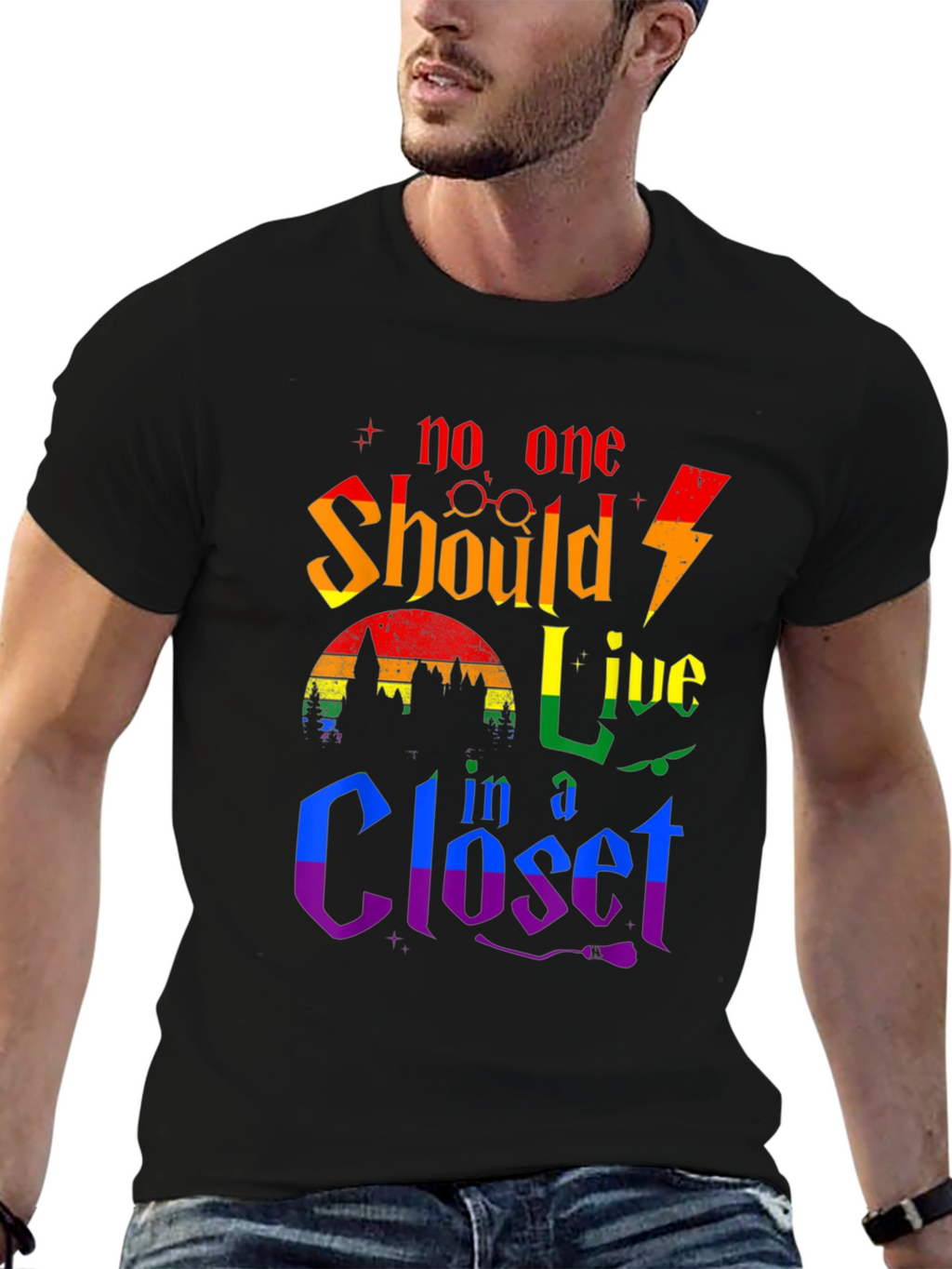 No One Should Live in a Closet Pride T-Shirt