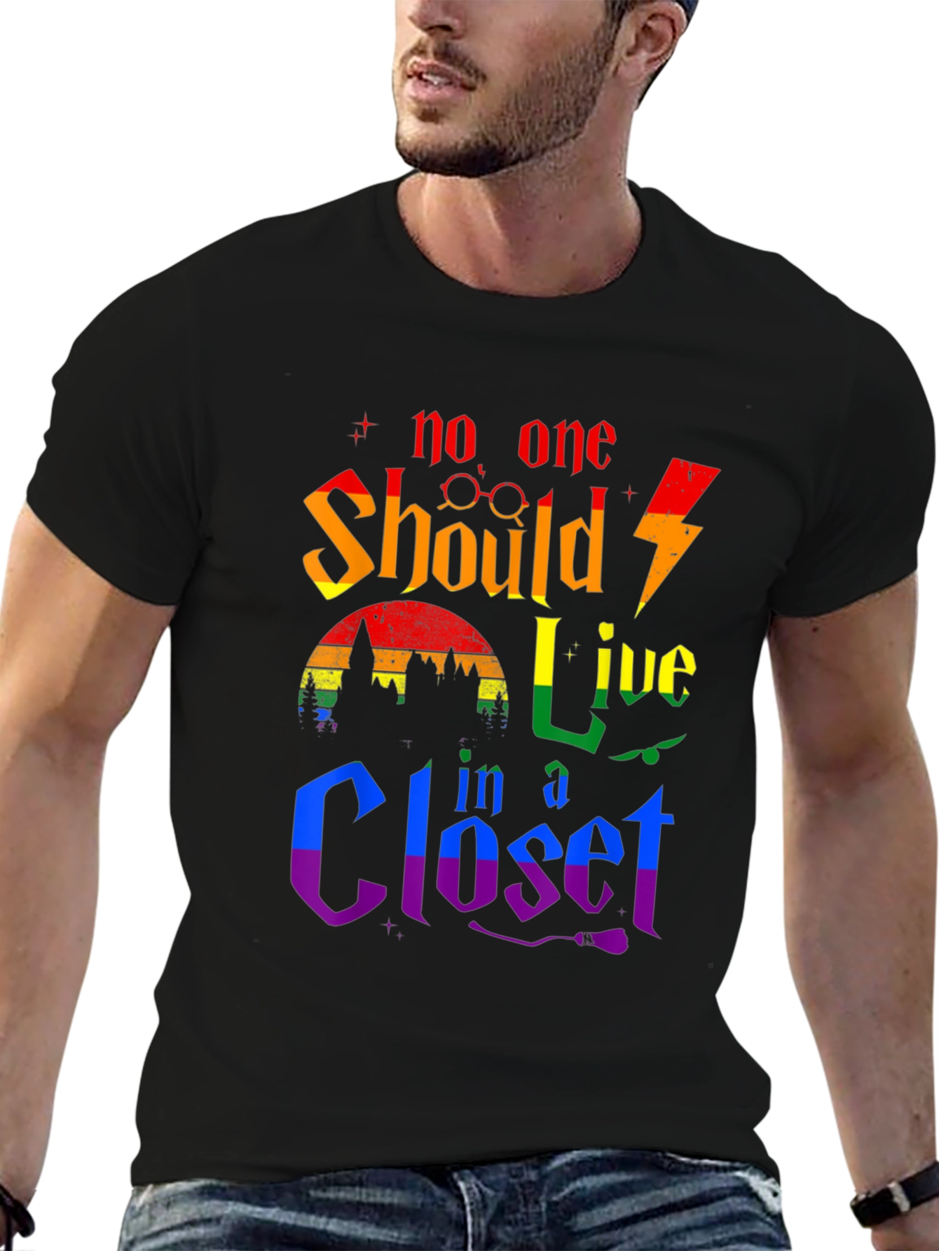 No One Should Live in a Closet Pride T-Shirt