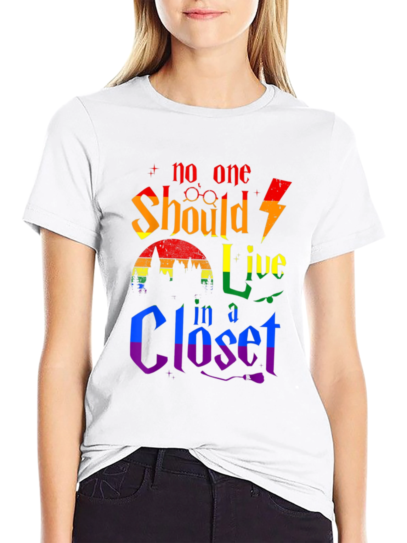 No One Should Live in a Closet Pride T-Shirt