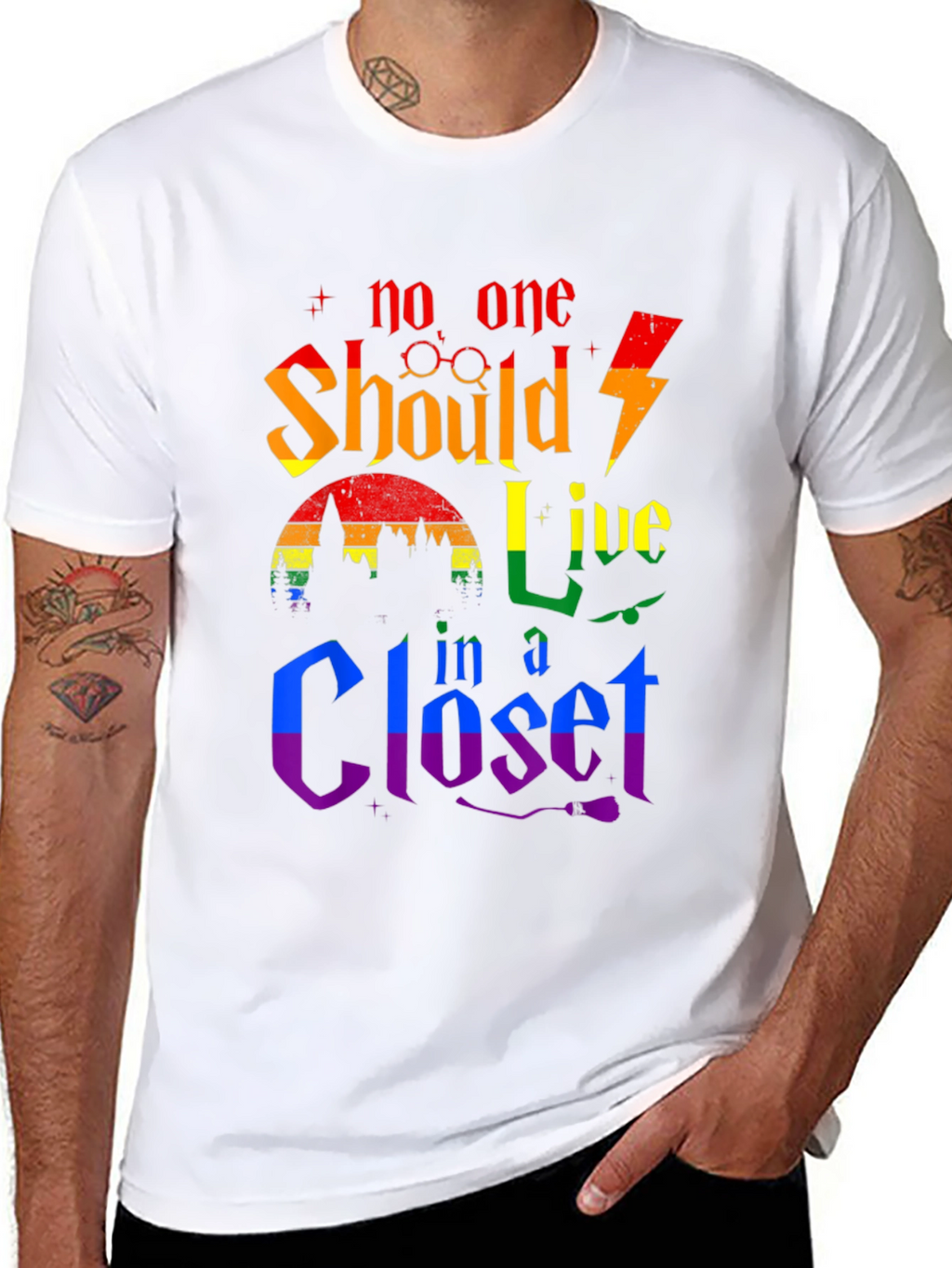 No One Should Live in a Closet Pride T-Shirt